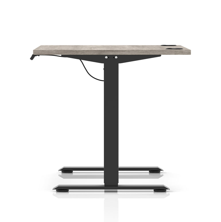 Air Lite Height Adjustable Desk with Cable Ports, 1000–1600mm Widths, Multiple Desktop & Frame Colours, MFC, 5 Year Warranty, Office Computer Workstation