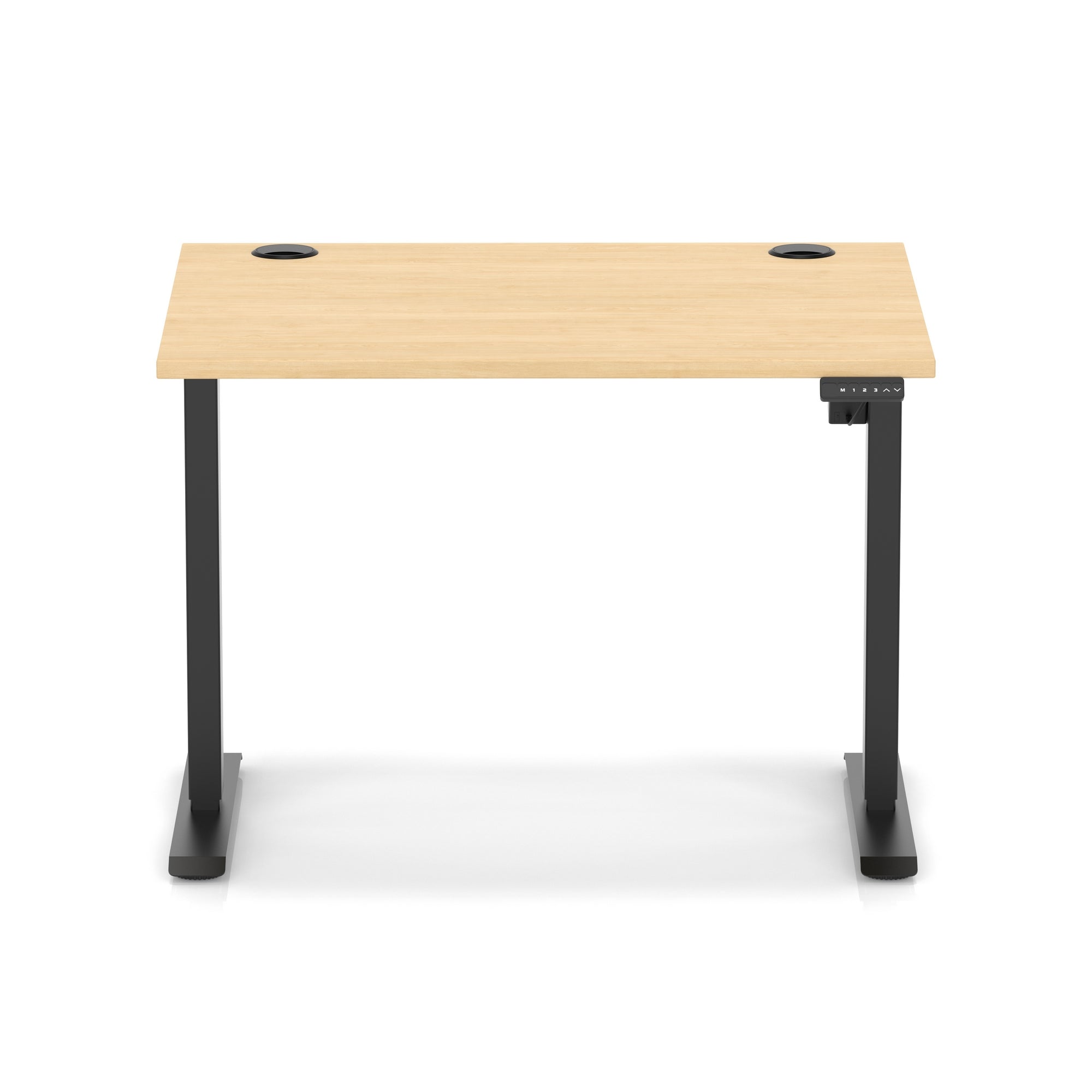 Air Lite Height Adjustable Desk with Cable Ports, 1000–1600mm Widths, Multiple Desktop & Frame Colours, MFC, 5 Year Warranty, Office Computer Workstation