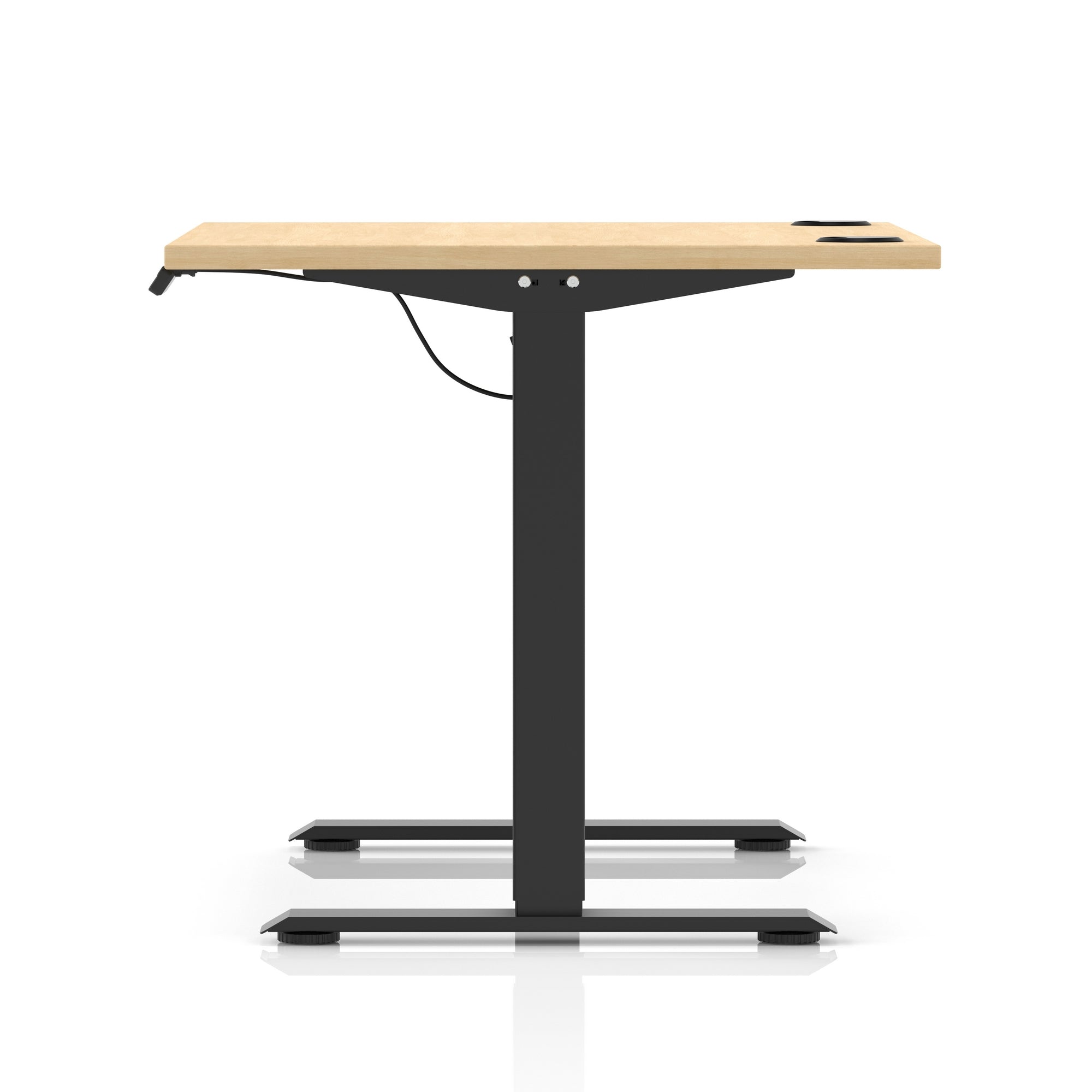 Air Lite Height Adjustable Desk with Cable Ports, 1000–1600mm Widths, Multiple Desktop & Frame Colours, MFC, 5 Year Warranty, Office Computer Workstation
