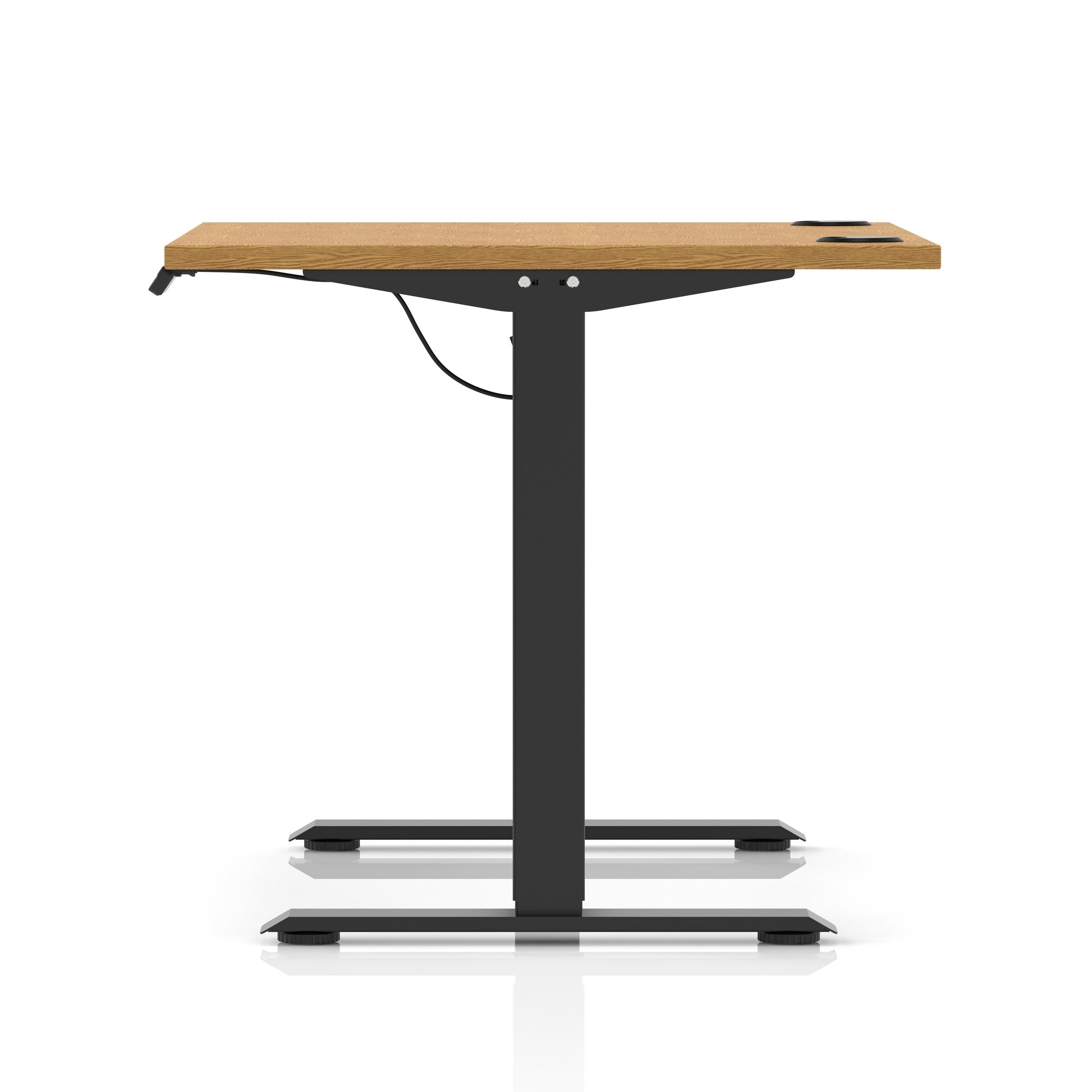Air Lite Height Adjustable Desk with Cable Ports, 1000–1600mm Widths, Multiple Desktop & Frame Colours, MFC, 5 Year Warranty, Office Computer Workstation