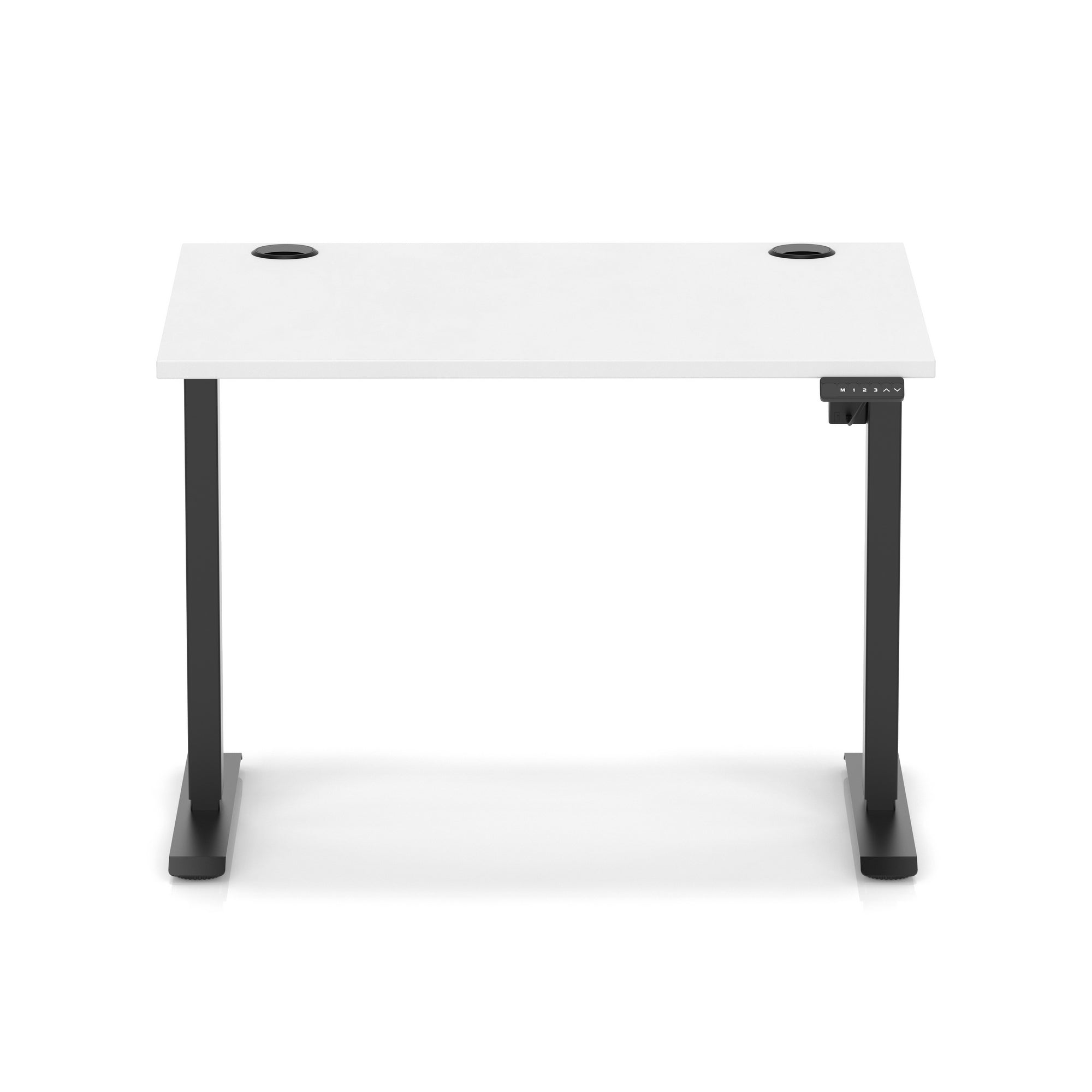 Air Lite Height Adjustable Desk with Cable Ports, 1000–1600mm Widths, Multiple Desktop & Frame Colours, MFC, 5 Year Warranty, Office Computer Workstation