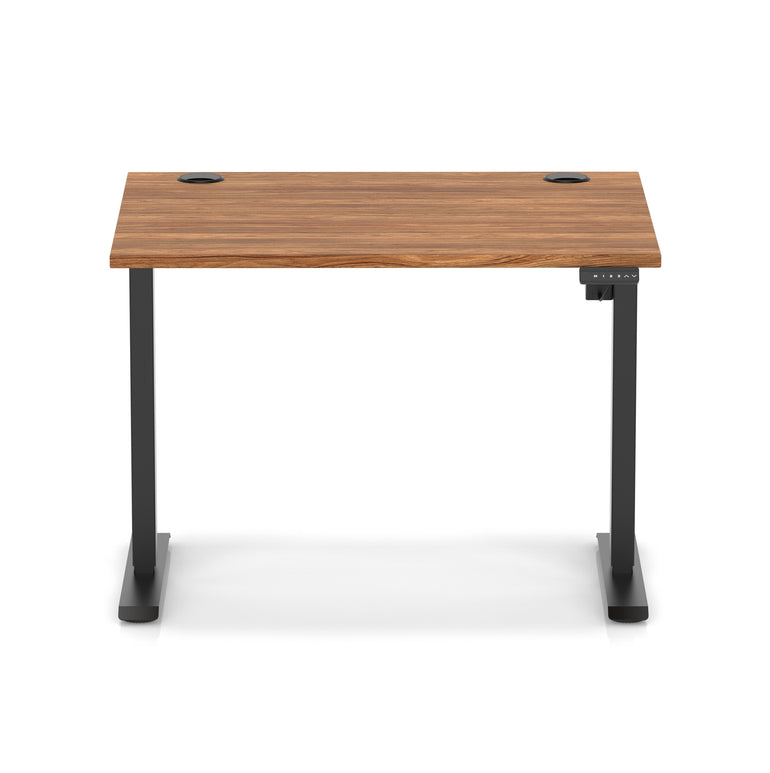Air Lite Height Adjustable Desk with Cable Ports, 1000–1600mm Widths, Multiple Desktop & Frame Colours, MFC, 5 Year Warranty, Office Computer Workstation