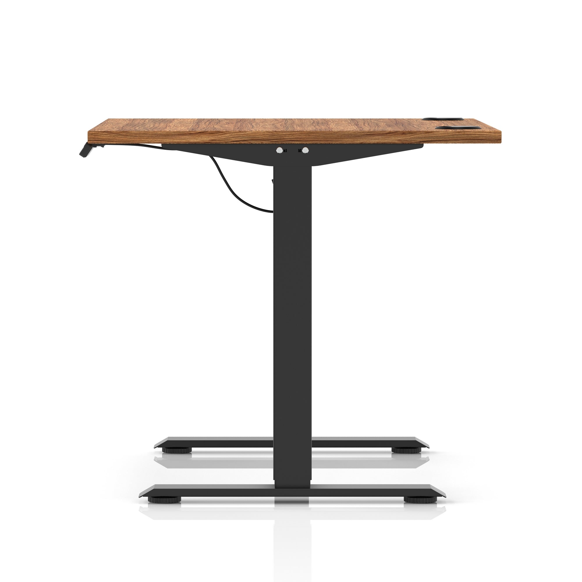 Air Lite Height Adjustable Desk with Cable Ports, 1000–1600mm Widths, Multiple Desktop & Frame Colours, MFC, 5 Year Warranty, Office Computer Workstation