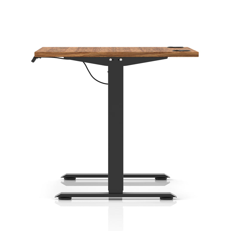 Air Lite Height Adjustable Desk with Cable Ports, 1000–1600mm Widths, Multiple Desktop & Frame Colours, MFC, 5 Year Warranty, Office Computer Workstation