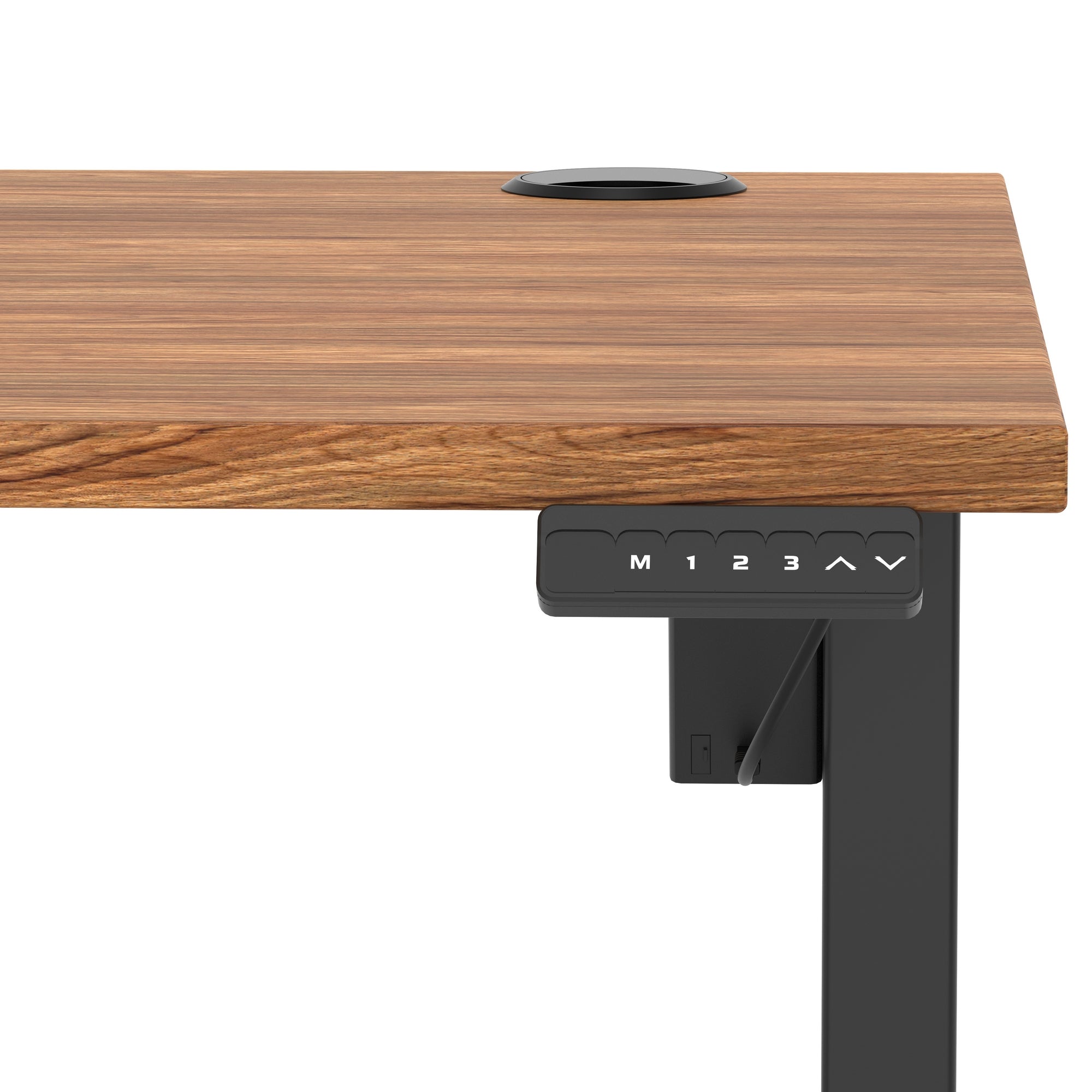 Air Lite Height Adjustable Desk with Cable Ports, 1000–1600mm Widths, Multiple Desktop & Frame Colours, MFC, 5 Year Warranty, Office Computer Workstation