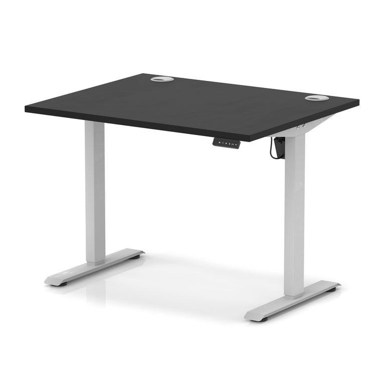 Air Lite Height Adjustable Desk with Cable Ports, 1000–1600mm Widths, Multiple Desktop & Frame Colours, MFC, 5 Year Warranty, Office Computer Workstation