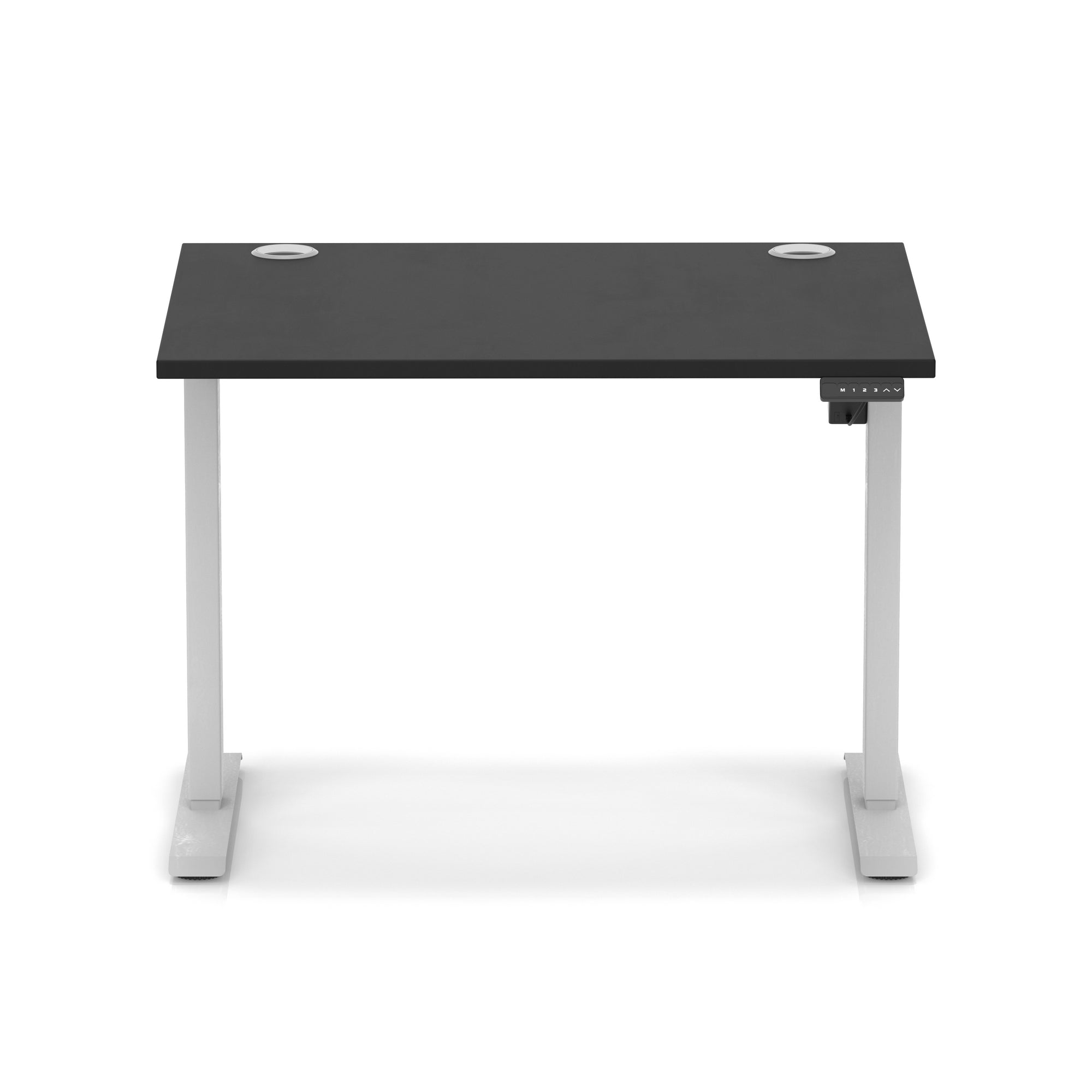Air Lite Height Adjustable Desk with Cable Ports, 1000–1600mm Widths, Multiple Desktop & Frame Colours, MFC, 5 Year Warranty, Office Computer Workstation