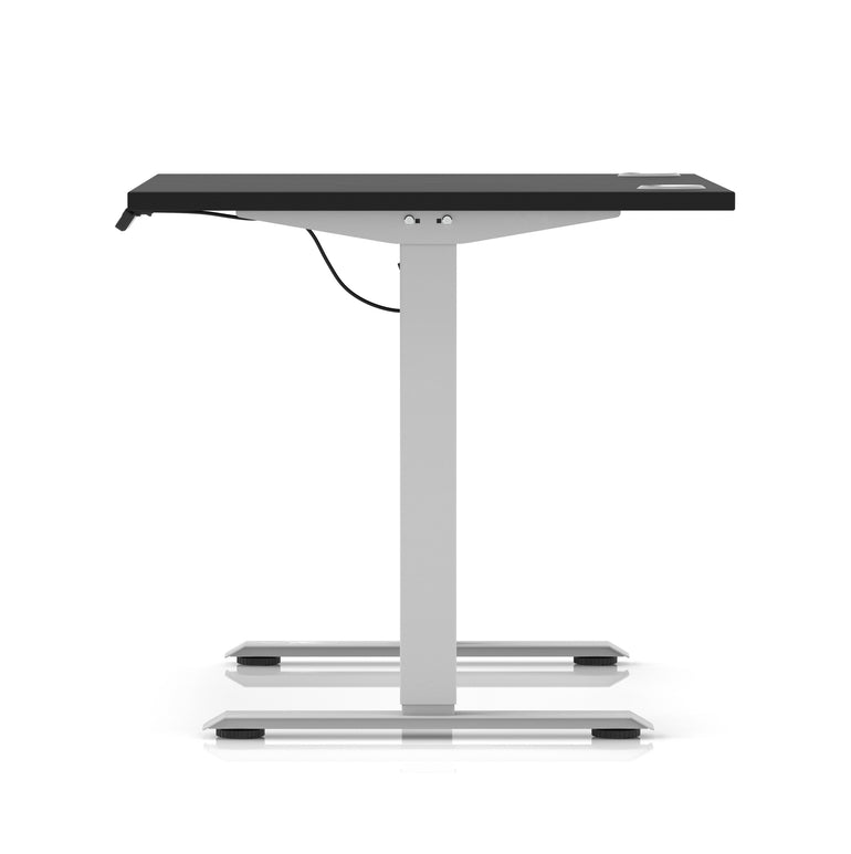 Air Lite Height Adjustable Desk with Cable Ports, 1000–1600mm Widths, Multiple Desktop & Frame Colours, MFC, 5 Year Warranty, Office Computer Workstation