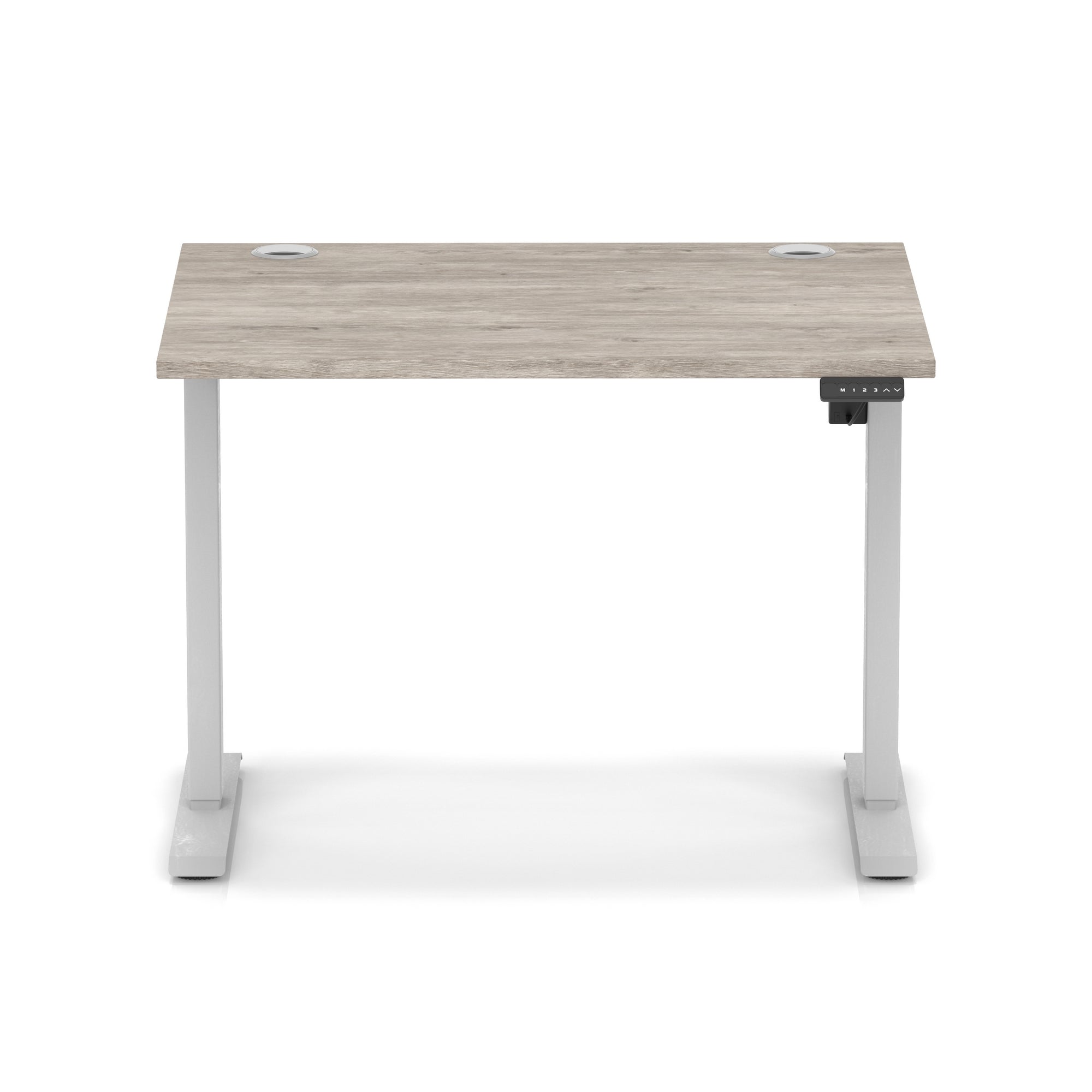 Air Lite Height Adjustable Desk with Cable Ports, 1000–1600mm Widths, Multiple Desktop & Frame Colours, MFC, 5 Year Warranty, Office Computer Workstation