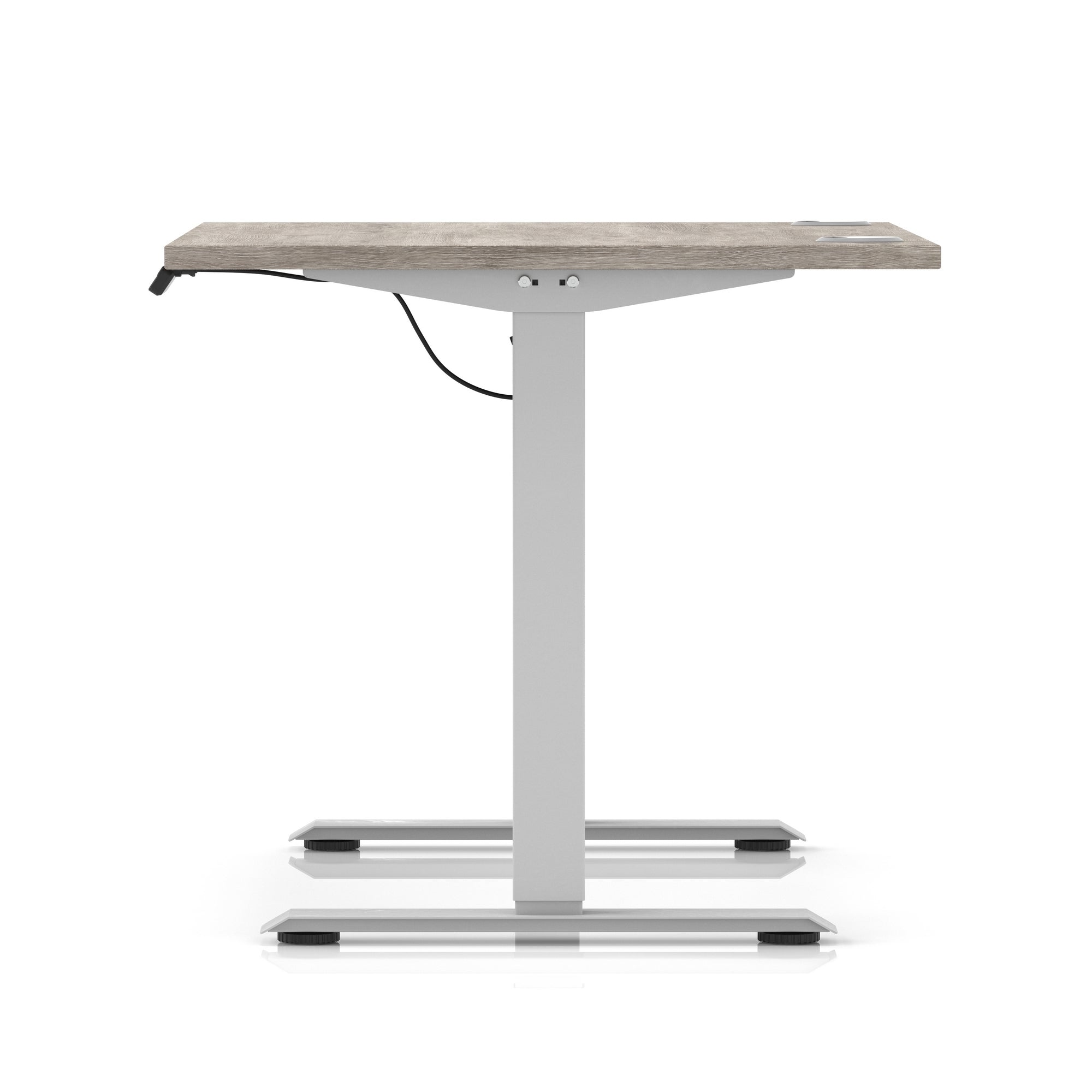 Air Lite Height Adjustable Desk with Cable Ports, 1000–1600mm Widths, Multiple Desktop & Frame Colours, MFC, 5 Year Warranty, Office Computer Workstation