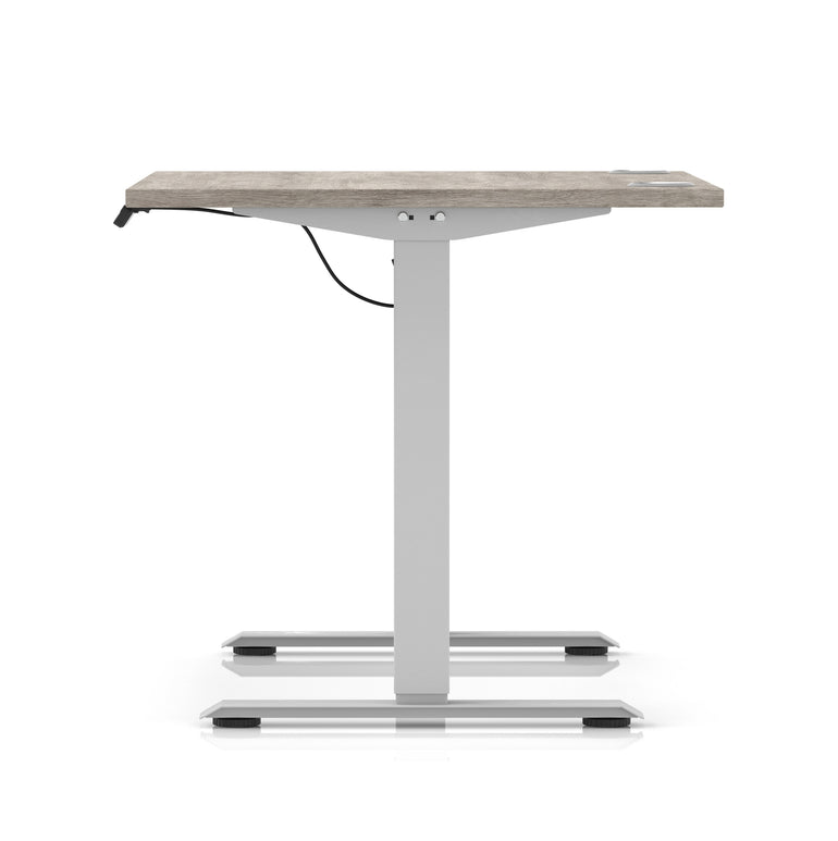 Air Lite Height Adjustable Desk with Cable Ports, 1000–1600mm Widths, Multiple Desktop & Frame Colours, MFC, 5 Year Warranty, Office Computer Workstation