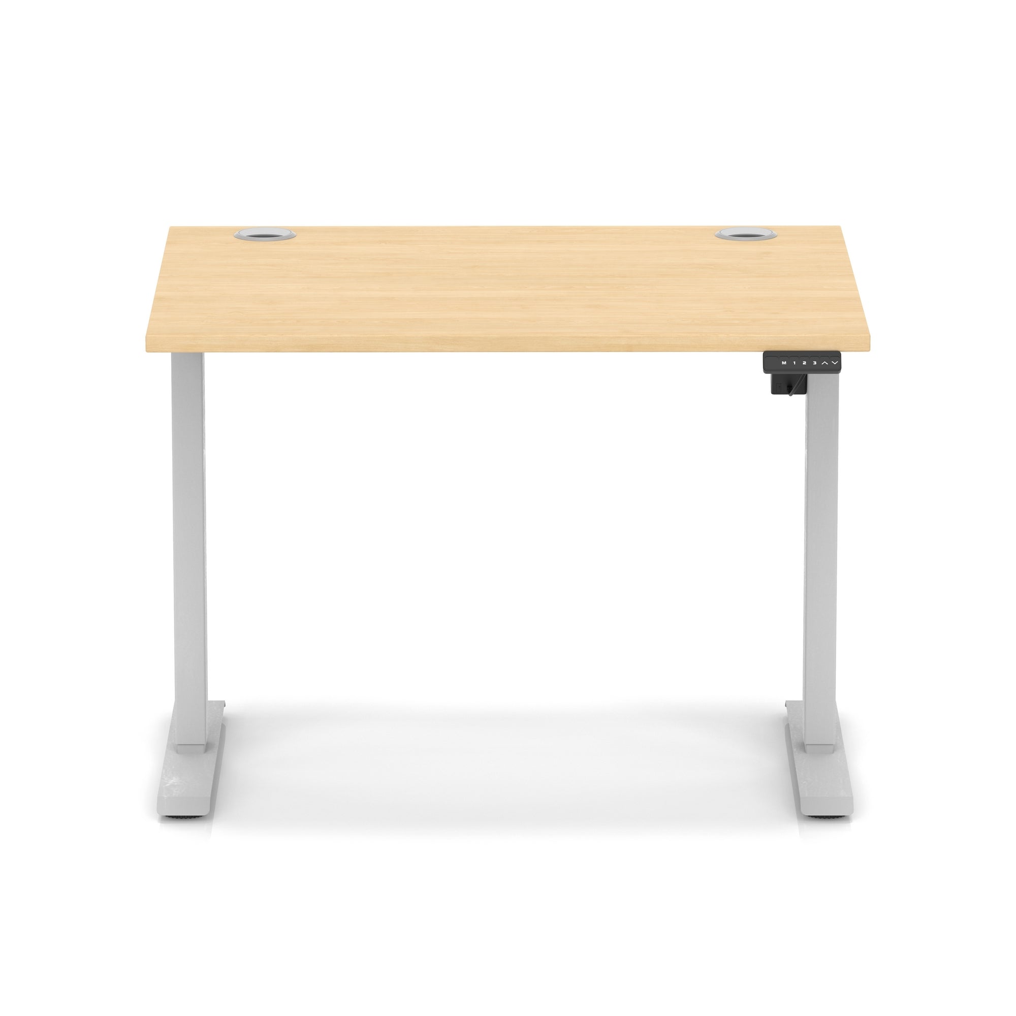 Air Lite Height Adjustable Desk with Cable Ports, 1000–1600mm Widths, Multiple Desktop & Frame Colours, MFC, 5 Year Warranty, Office Computer Workstation