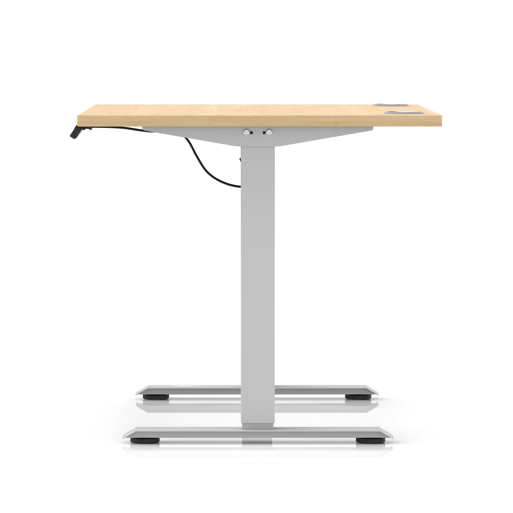 Air Lite Height Adjustable Desk with Cable Ports, 1000–1600mm Widths, Multiple Desktop & Frame Colours, MFC, 5 Year Warranty, Office Computer Workstation