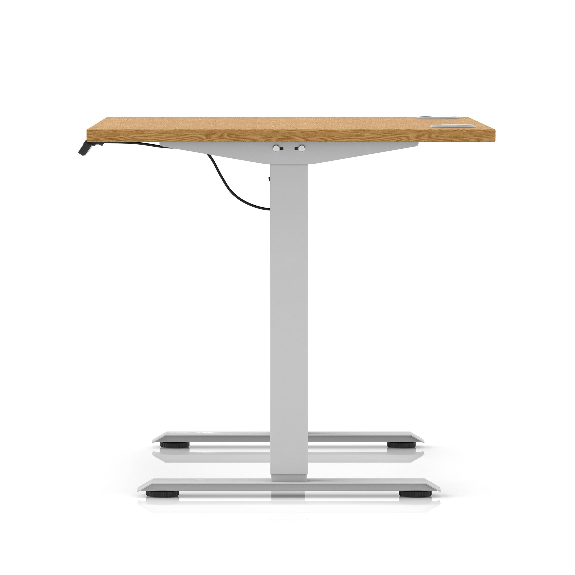 Air Lite Height Adjustable Desk with Cable Ports, 1000–1600mm Widths, Multiple Desktop & Frame Colours, MFC, 5 Year Warranty, Office Computer Workstation