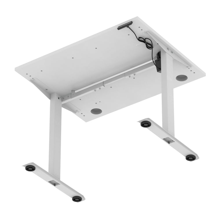 Air Lite Height Adjustable Desk with Cable Ports, 1000–1600mm Widths, Multiple Desktop & Frame Colours, MFC, 5 Year Warranty, Office Computer Workstation