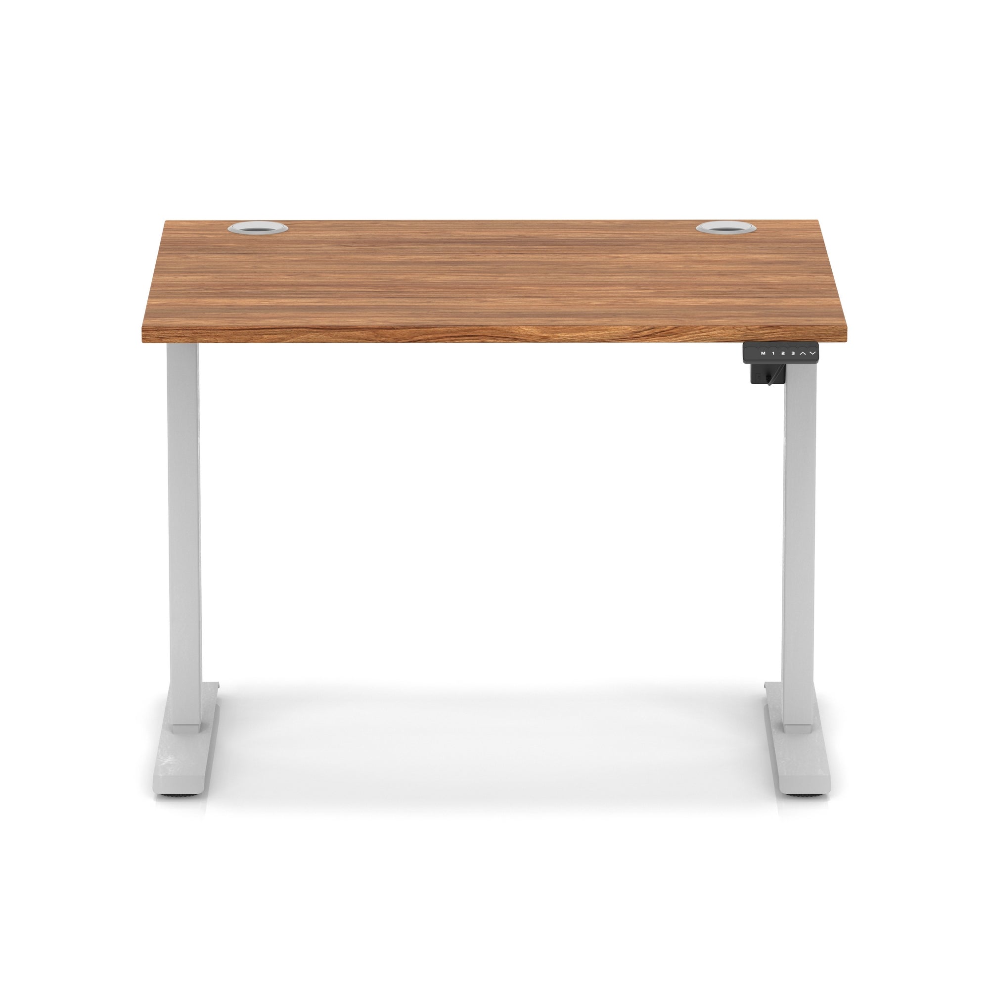 Air Lite Height Adjustable Desk with Cable Ports, 1000–1600mm Widths, Multiple Desktop & Frame Colours, MFC, 5 Year Warranty, Office Computer Workstation