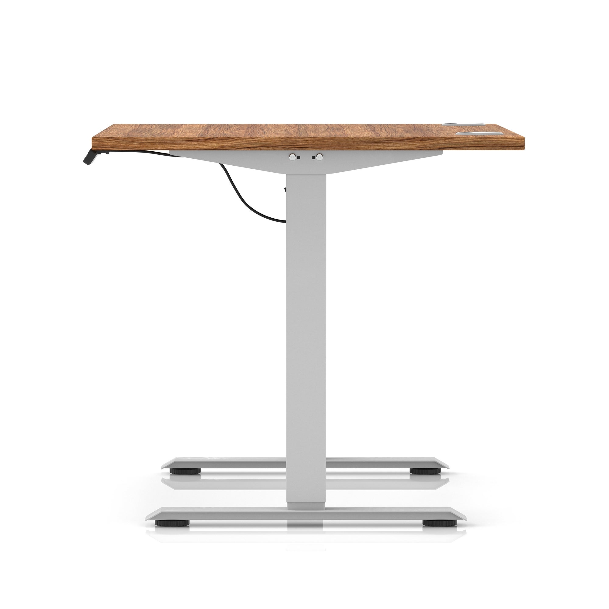 Air Lite Height Adjustable Desk with Cable Ports, 1000–1600mm Widths, Multiple Desktop & Frame Colours, MFC, 5 Year Warranty, Office Computer Workstation