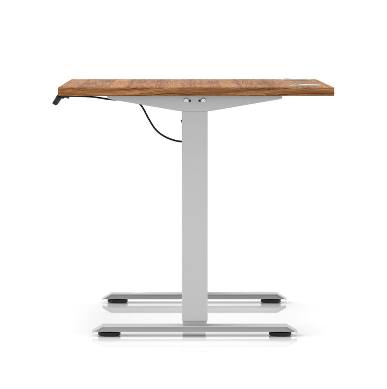 Air Lite Height Adjustable Desk with Cable Ports, 1000–1600mm Widths, Multiple Desktop & Frame Colours, MFC, 5 Year Warranty, Office Computer Workstation