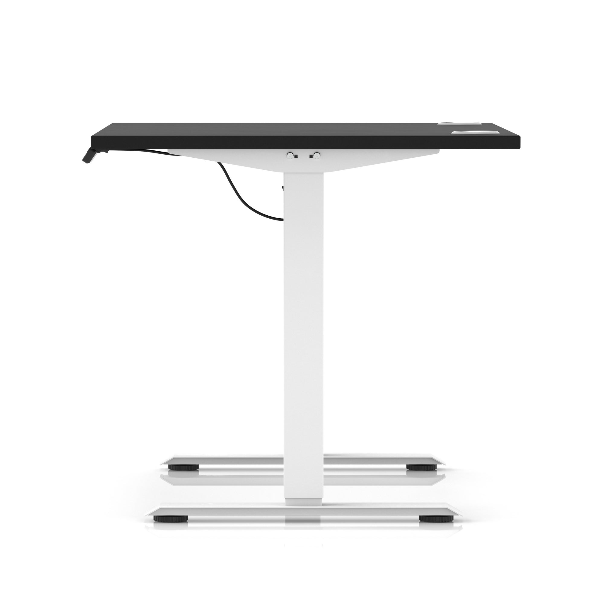 Air Lite Height Adjustable Desk with Cable Ports, 1000–1600mm Widths, Multiple Desktop & Frame Colours, MFC, 5 Year Warranty, Office Computer Workstation
