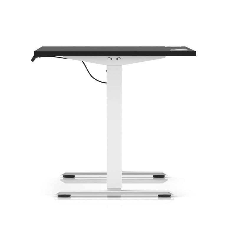 Air Lite Height Adjustable Desk with Cable Ports, 1000–1600mm Widths, Multiple Desktop & Frame Colours, MFC, 5 Year Warranty, Office Computer Workstation