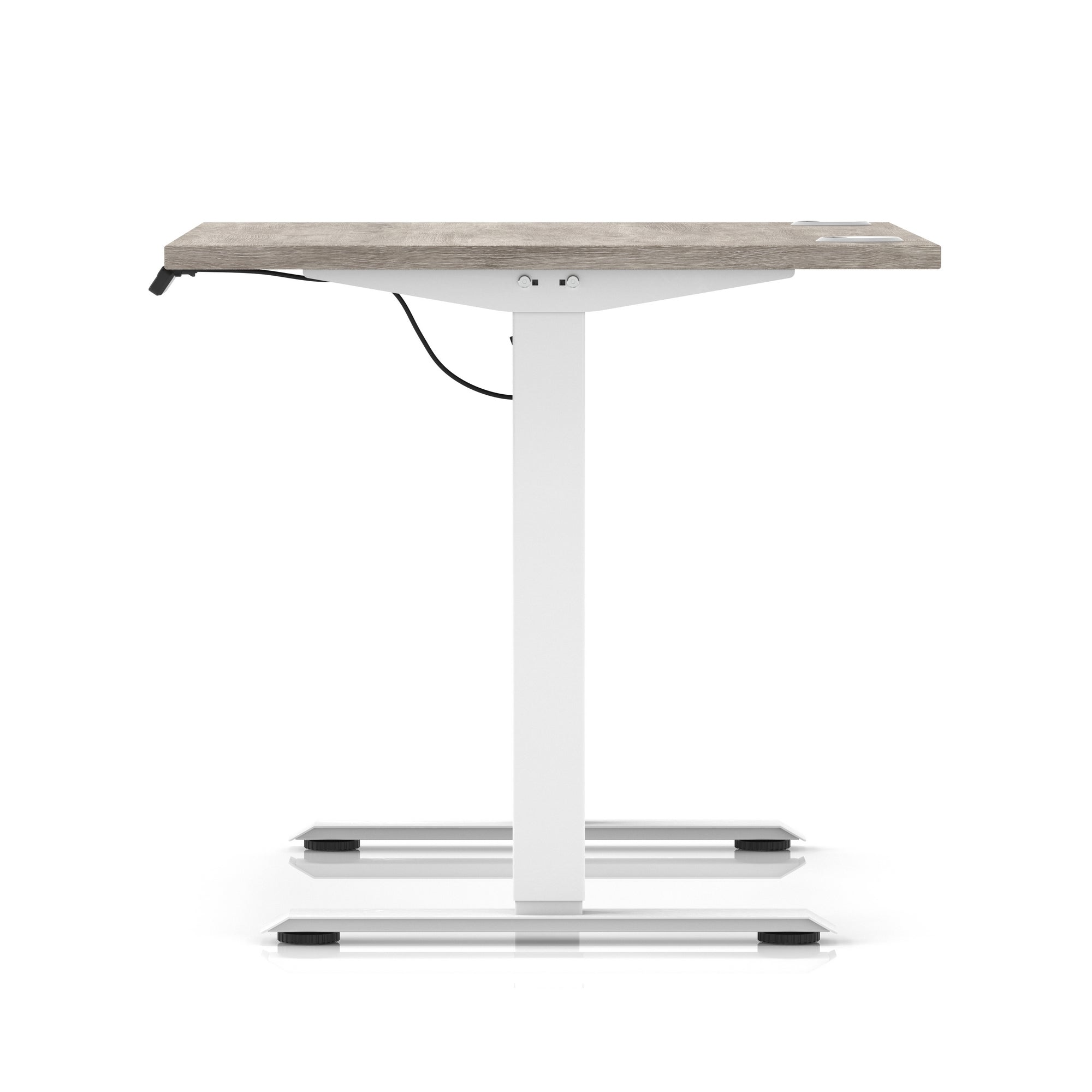 Air Lite Height Adjustable Desk with Cable Ports, 1000–1600mm Widths, Multiple Desktop & Frame Colours, MFC, 5 Year Warranty, Office Computer Workstation