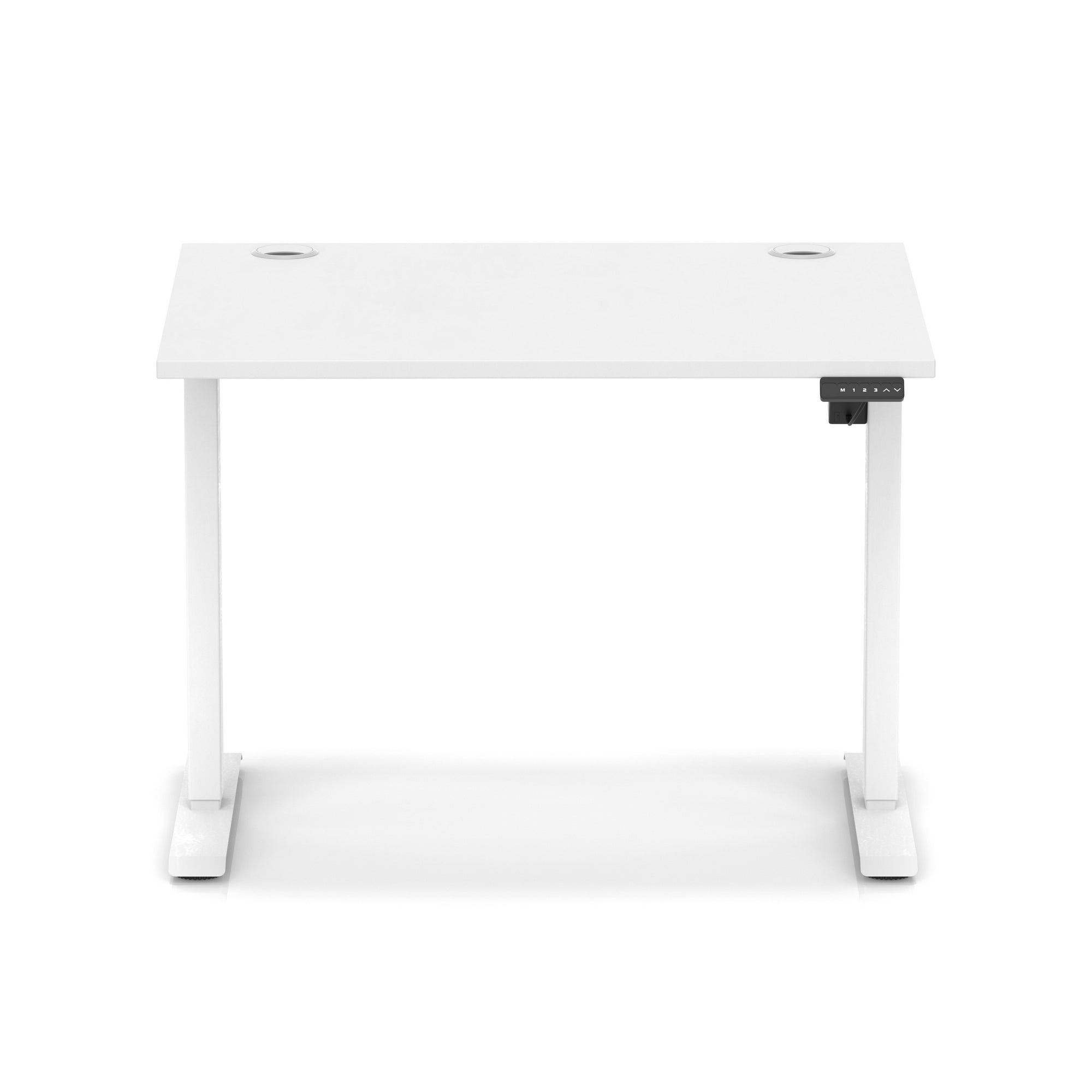 Air Lite Height Adjustable Desk with Cable Ports, 1000–1600mm Widths, Multiple Desktop & Frame Colours, MFC, 5 Year Warranty, Office Computer Workstation