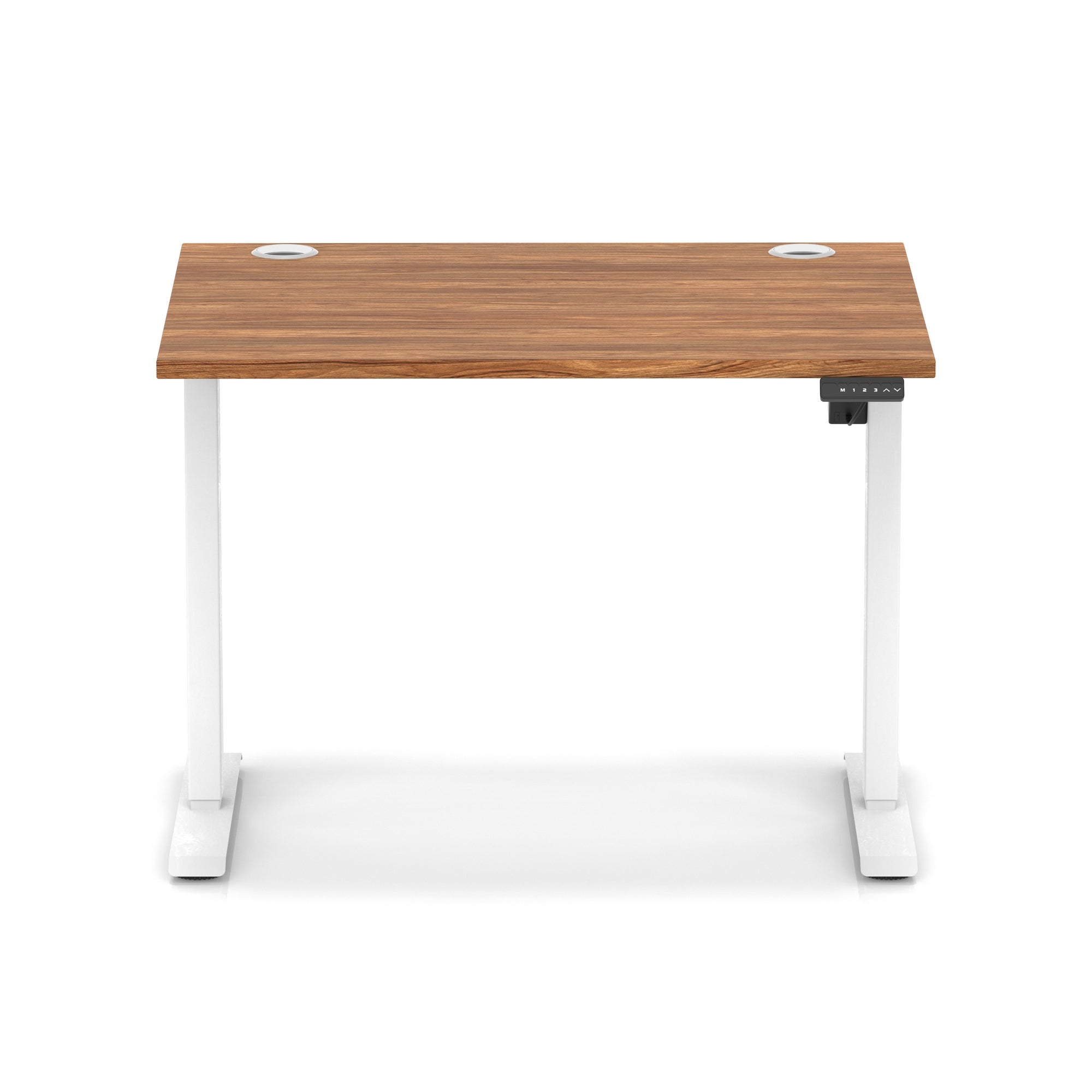 Air Lite Height Adjustable Desk with Cable Ports, 1000–1600mm Widths, Multiple Desktop & Frame Colours, MFC, 5 Year Warranty, Office Computer Workstation
