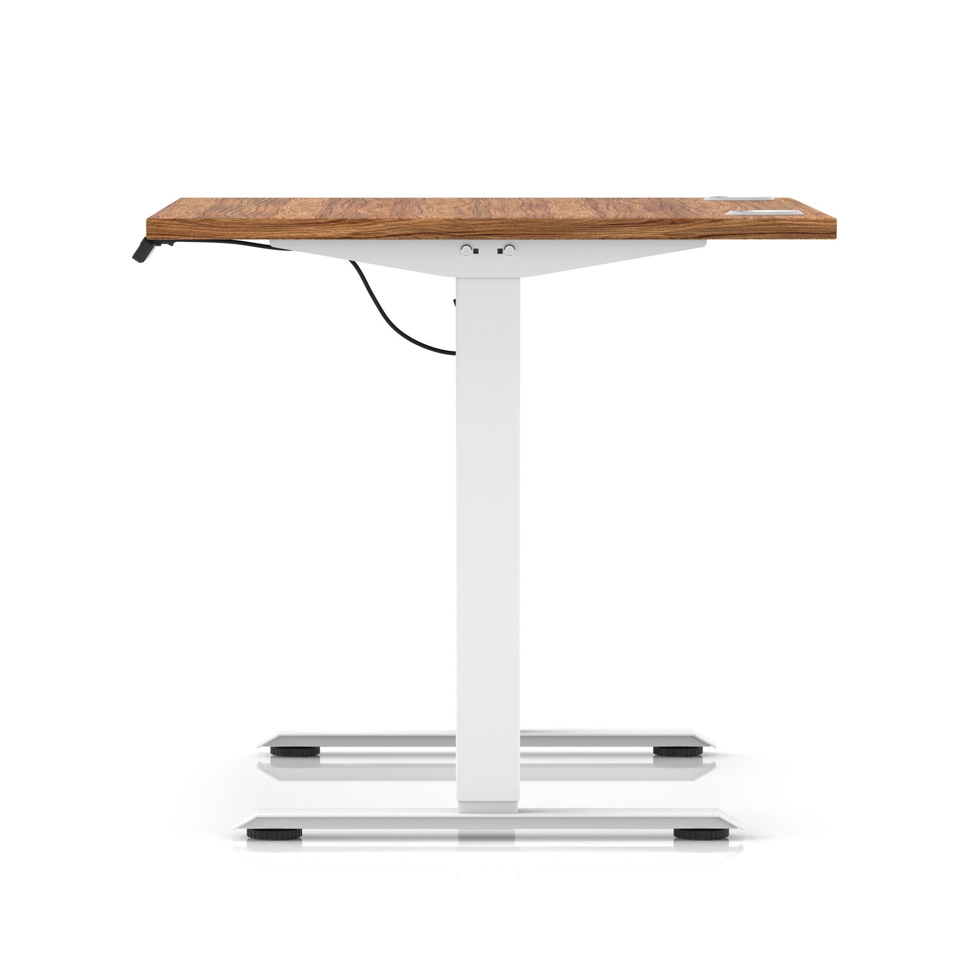 Air Lite Height Adjustable Desk with Cable Ports, 1000–1600mm Widths, Multiple Desktop & Frame Colours, MFC, 5 Year Warranty, Office Computer Workstation