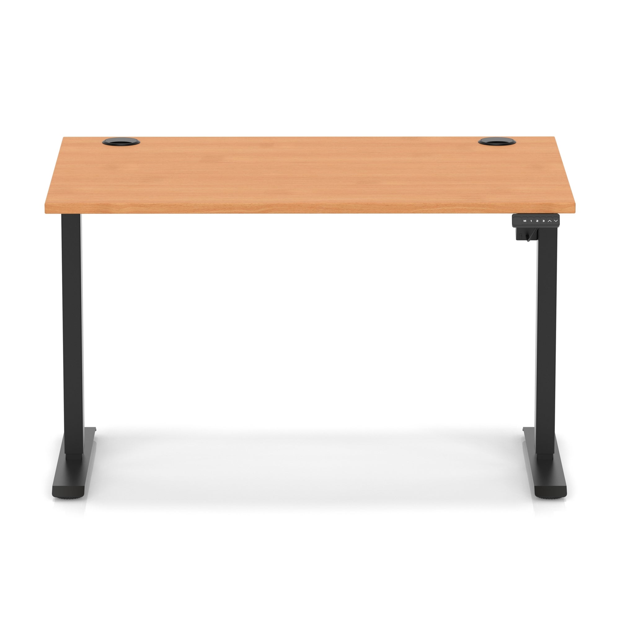 Air Lite Height Adjustable Desk with Cable Ports, 1000–1600mm Widths, Multiple Desktop & Frame Colours, MFC, 5 Year Warranty, Office Computer Workstation