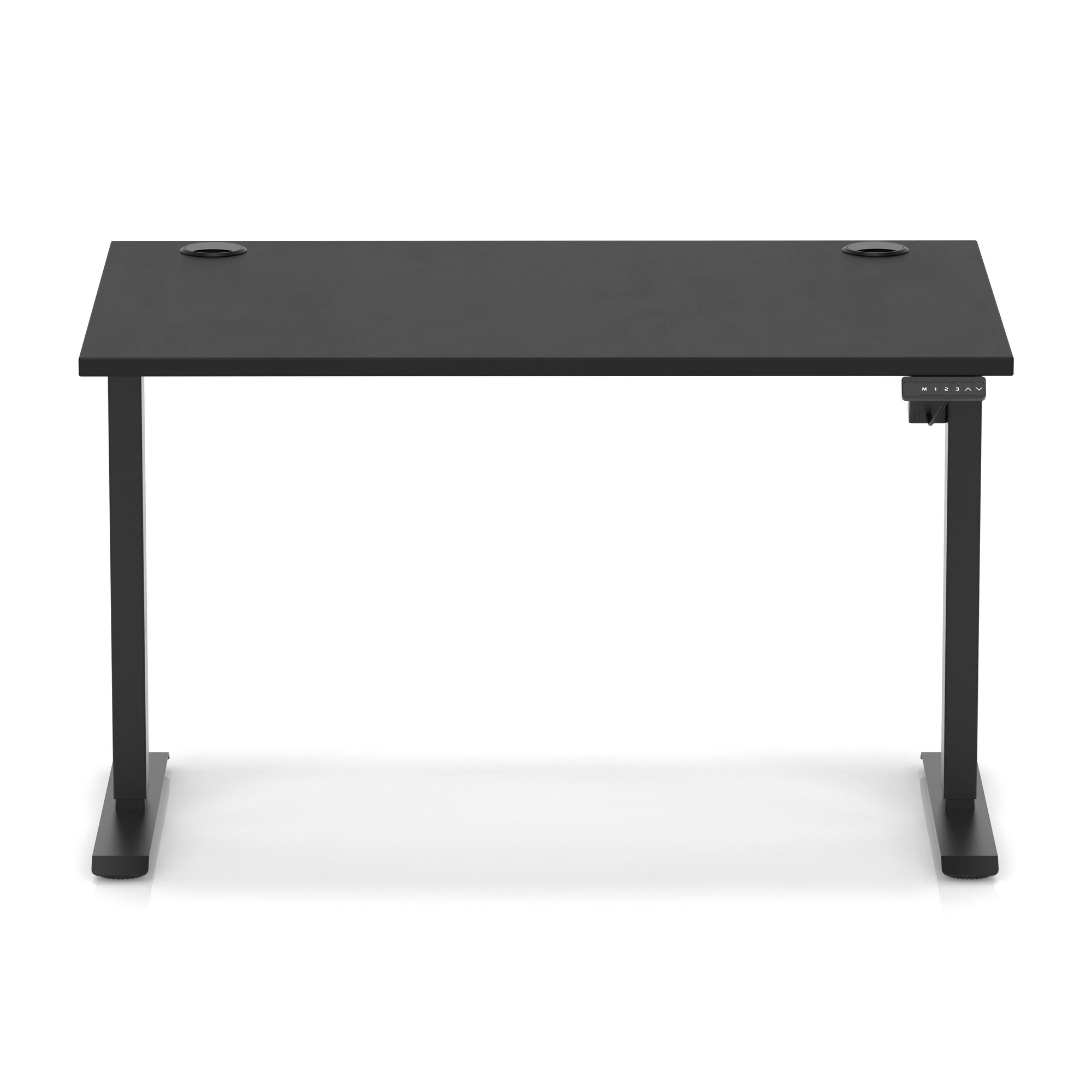 Air Lite Height Adjustable Desk with Cable Ports, 1000–1600mm Widths, Multiple Desktop & Frame Colours, MFC, 5 Year Warranty, Office Computer Workstation