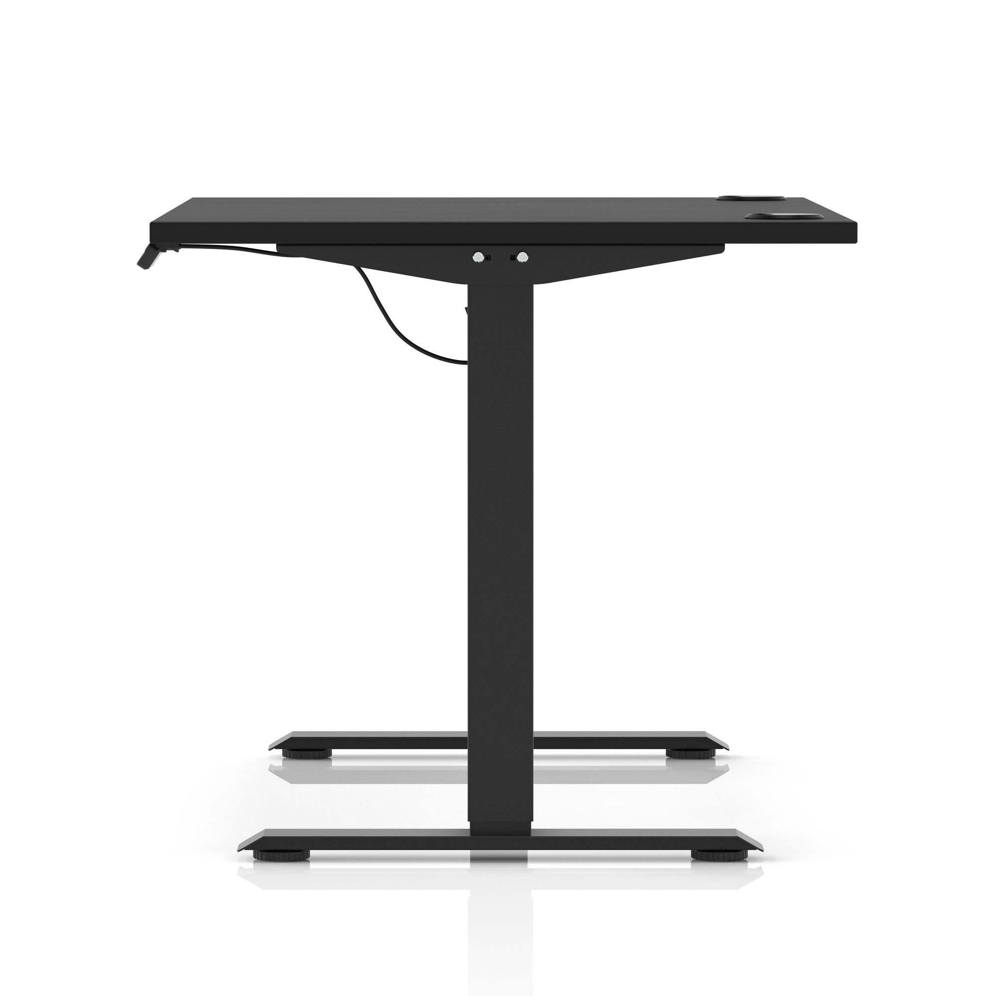 Air Lite Height Adjustable Desk with Cable Ports, 1000–1600mm Widths, Multiple Desktop & Frame Colours, MFC, 5 Year Warranty, Office Computer Workstation