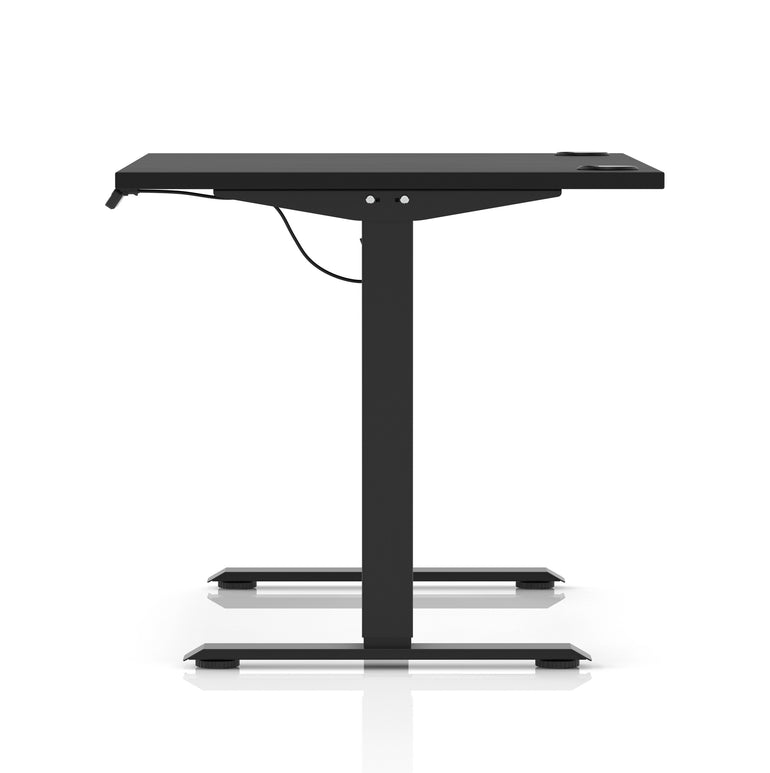 Air Lite Height Adjustable Desk with Cable Ports, 1000–1600mm Widths, Multiple Desktop & Frame Colours, MFC, 5 Year Warranty, Office Computer Workstation