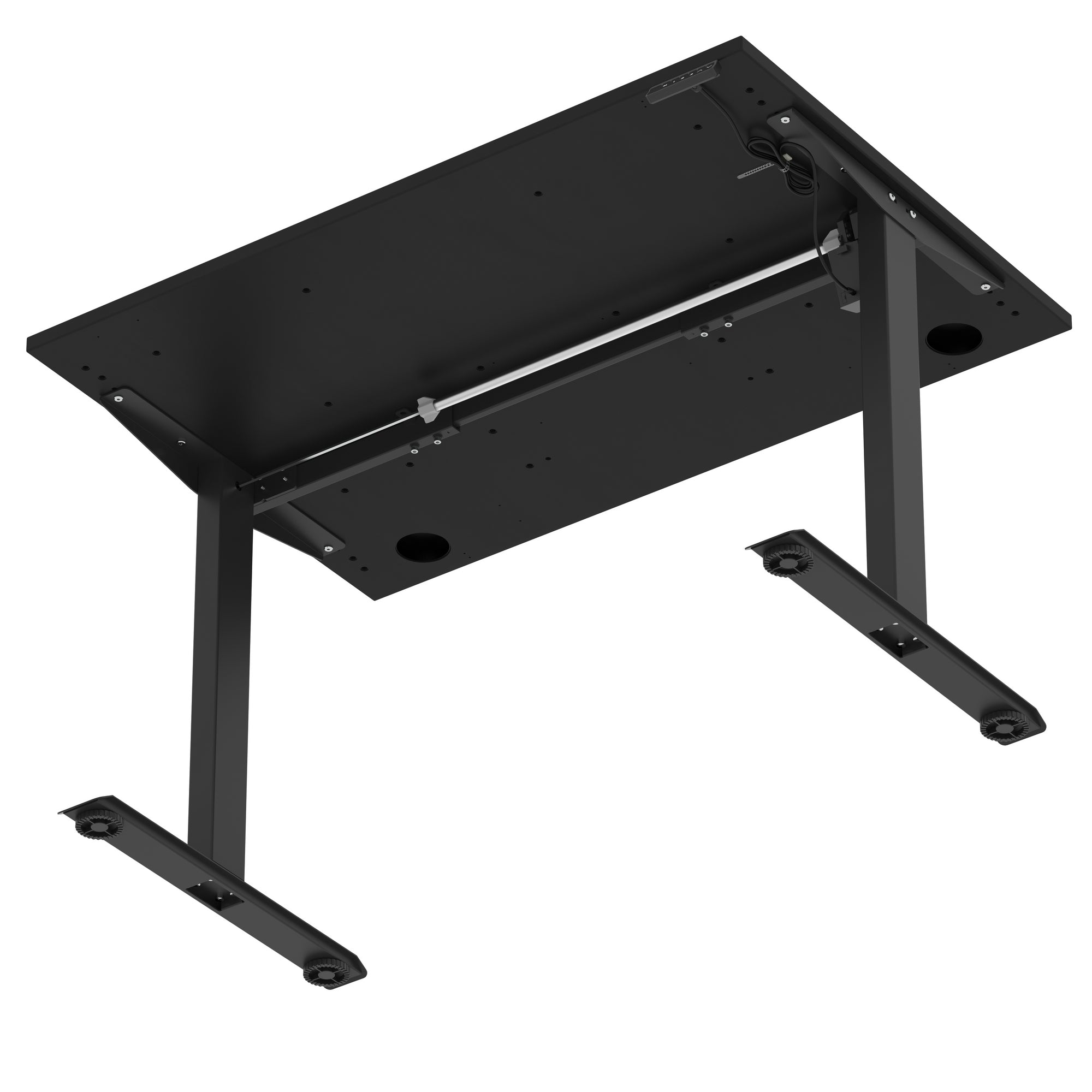 Air Lite Height Adjustable Desk with Cable Ports, 1000–1600mm Widths, Multiple Desktop & Frame Colours, MFC, 5 Year Warranty, Office Computer Workstation