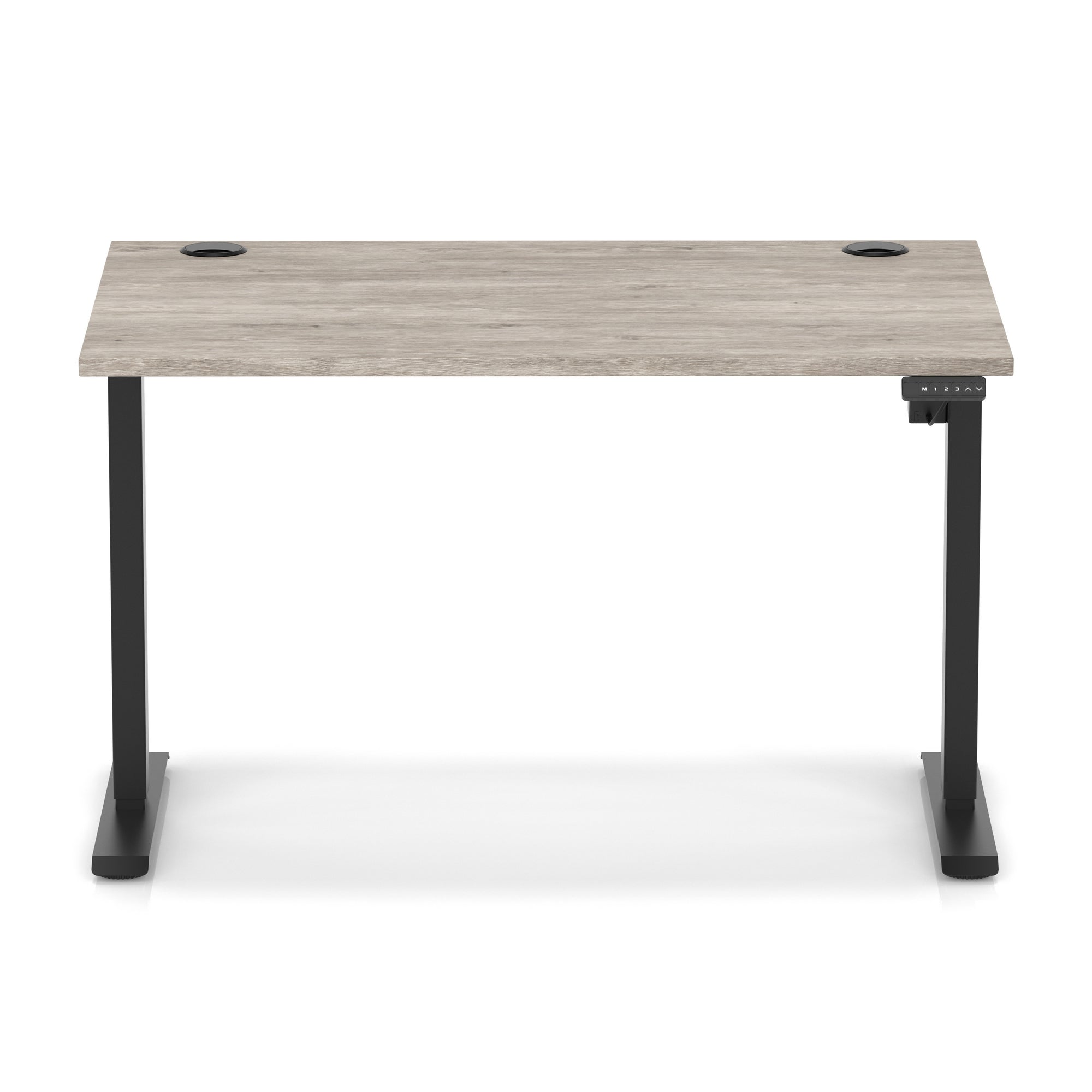 Air Lite Height Adjustable Desk with Cable Ports, 1000–1600mm Widths, Multiple Desktop & Frame Colours, MFC, 5 Year Warranty, Office Computer Workstation
