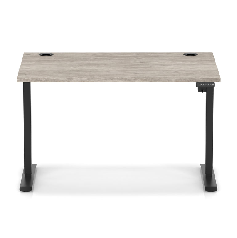 Air Lite Height Adjustable Desk with Cable Ports, 1000–1600mm Widths, Multiple Desktop & Frame Colours, MFC, 5 Year Warranty, Office Computer Workstation