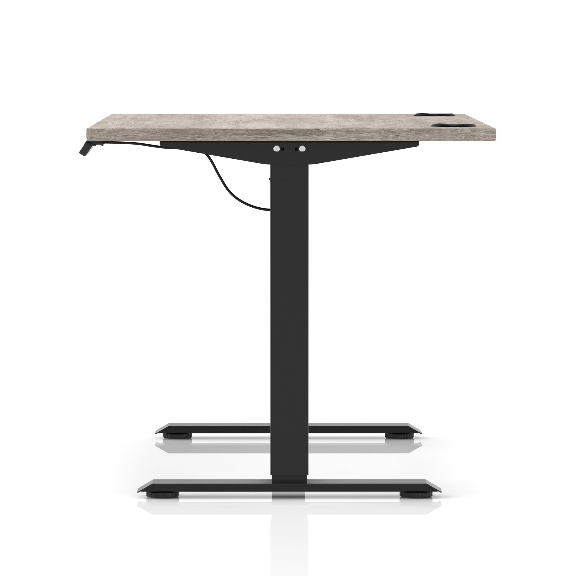 Air Lite Height Adjustable Desk with Cable Ports, 1000–1600mm Widths, Multiple Desktop & Frame Colours, MFC, 5 Year Warranty, Office Computer Workstation