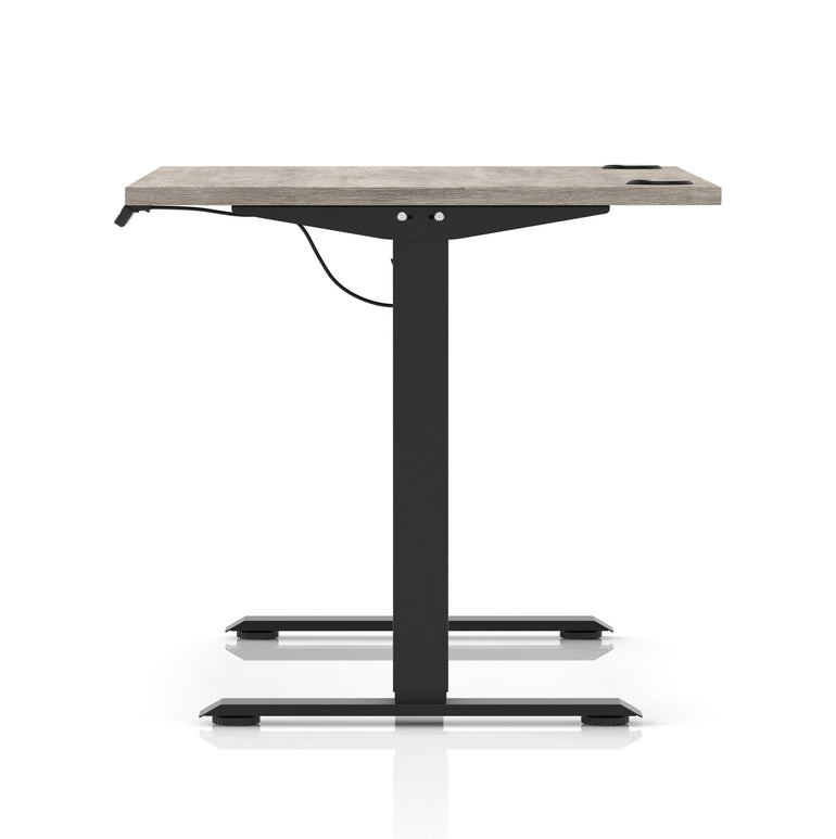 Air Lite Height Adjustable Desk with Cable Ports, 1000–1600mm Widths, Multiple Desktop & Frame Colours, MFC, 5 Year Warranty, Office Computer Workstation