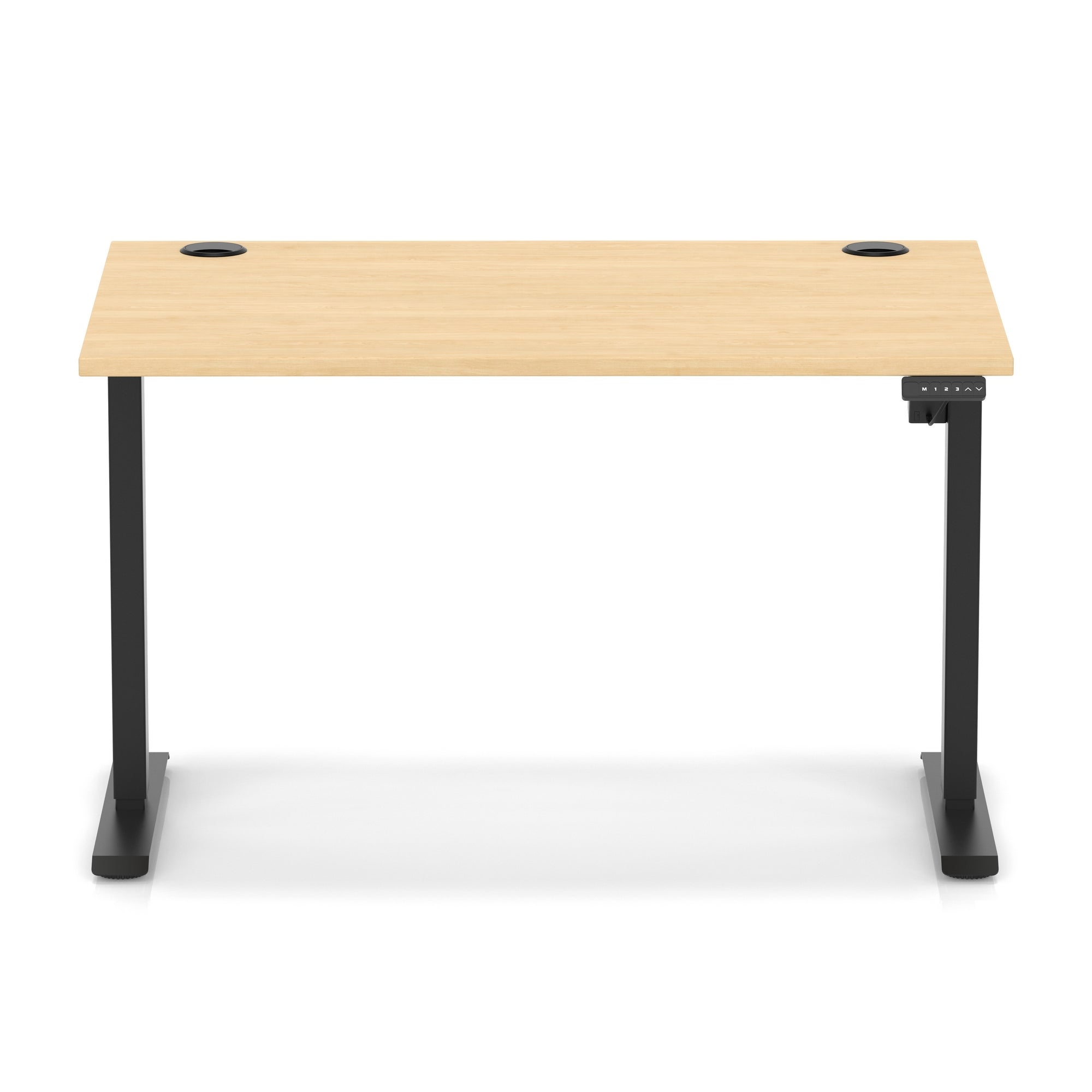 Air Lite Height Adjustable Desk with Cable Ports, 1000–1600mm Widths, Multiple Desktop & Frame Colours, MFC, 5 Year Warranty, Office Computer Workstation