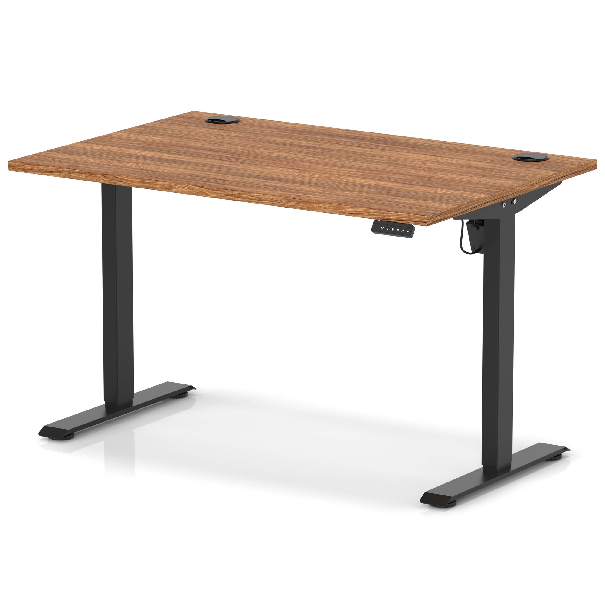 Air Lite Height Adjustable Desk with Cable Ports, 1000–1600mm Widths, Multiple Desktop & Frame Colours, MFC, 5 Year Warranty, Office Computer Workstation