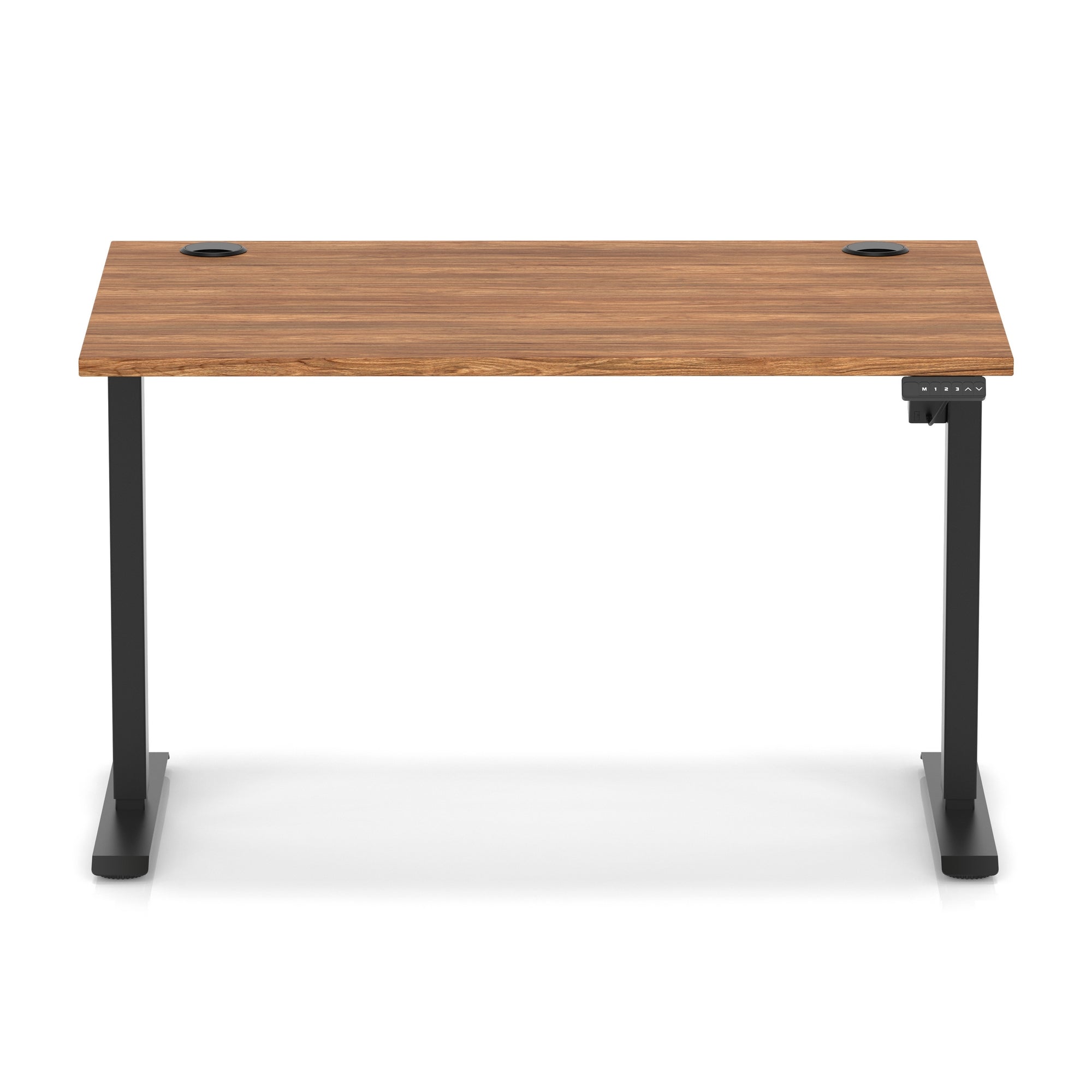 Air Lite Height Adjustable Desk with Cable Ports, 1000–1600mm Widths, Multiple Desktop & Frame Colours, MFC, 5 Year Warranty, Office Computer Workstation