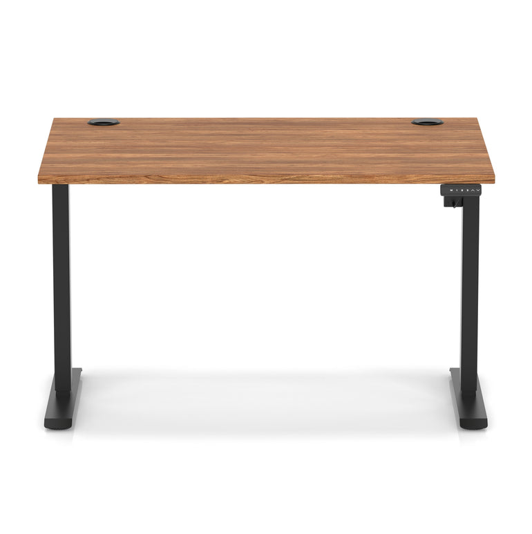 Air Lite Height Adjustable Desk with Cable Ports, 1000–1600mm Widths, Multiple Desktop & Frame Colours, MFC, 5 Year Warranty, Office Computer Workstation