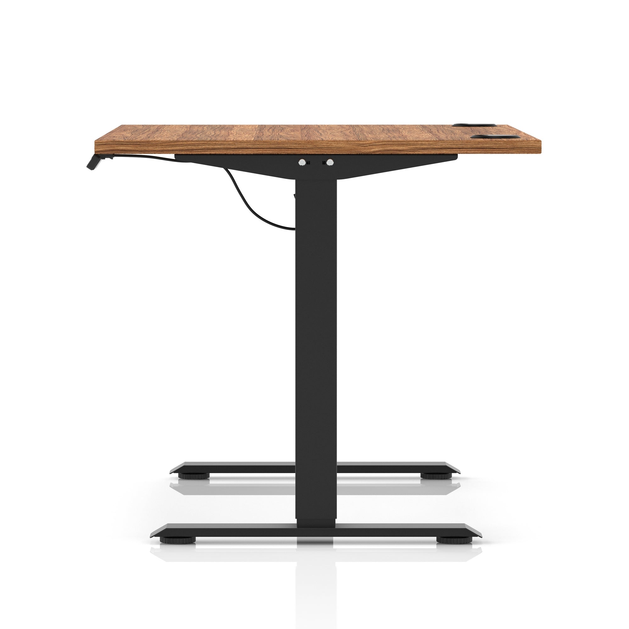 Air Lite Height Adjustable Desk with Cable Ports, 1000–1600mm Widths, Multiple Desktop & Frame Colours, MFC, 5 Year Warranty, Office Computer Workstation