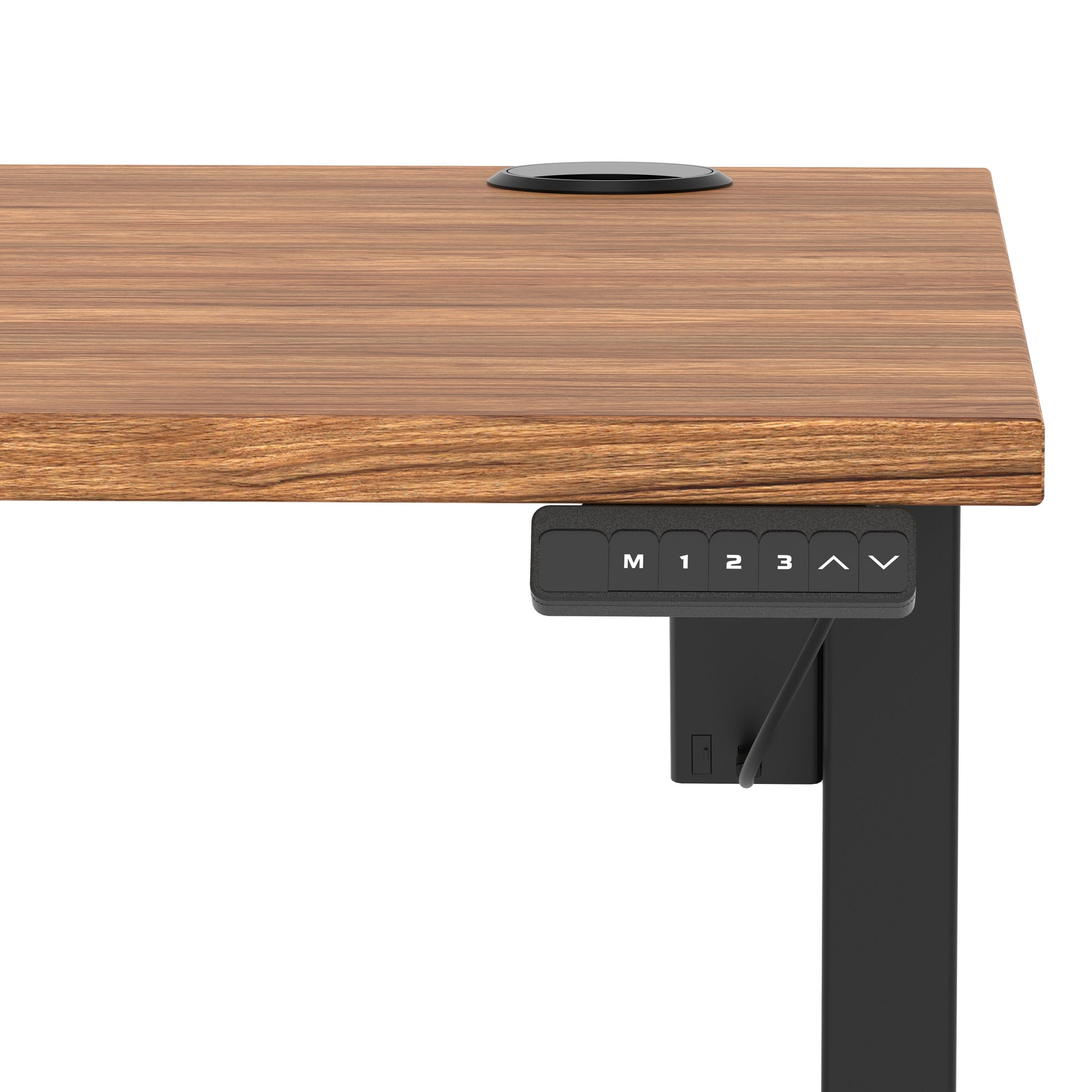 Air Lite Height Adjustable Desk with Cable Ports, 1000–1600mm Widths, Multiple Desktop & Frame Colours, MFC, 5 Year Warranty, Office Computer Workstation