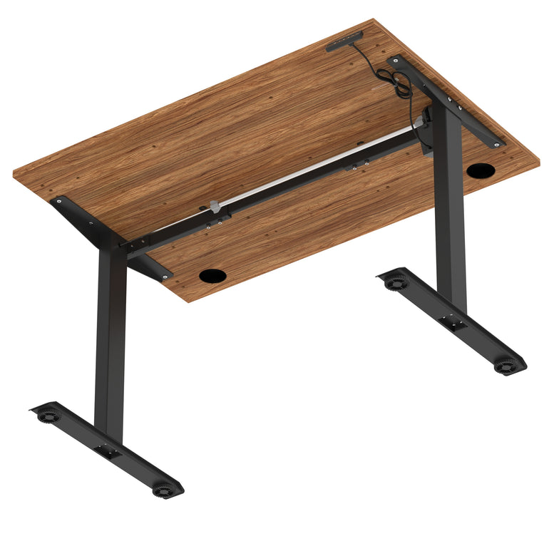 Air Lite Height Adjustable Desk with Cable Ports, 1000–1600mm Widths, Multiple Desktop & Frame Colours, MFC, 5 Year Warranty, Office Computer Workstation