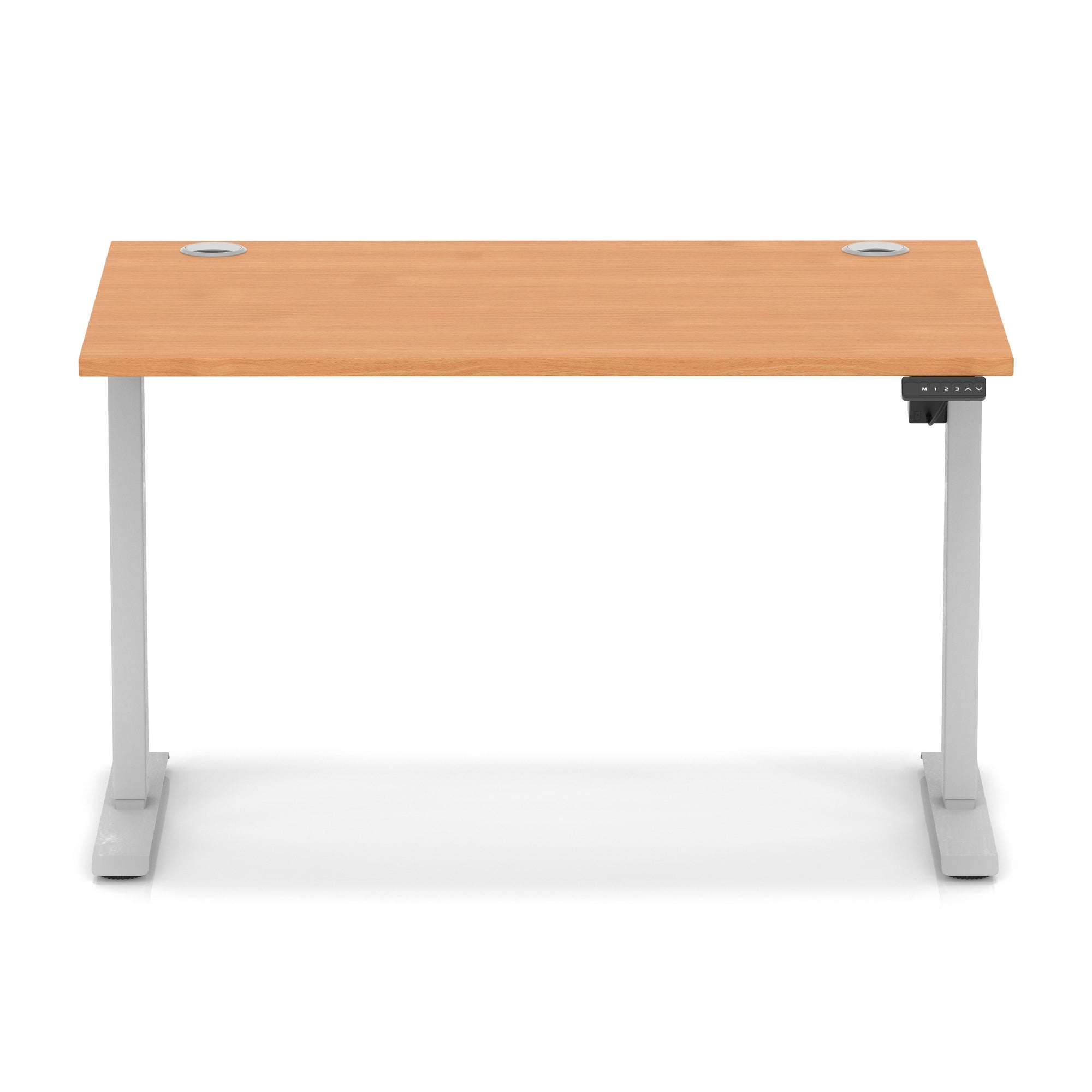 Air Lite Height Adjustable Desk with Cable Ports, 1000–1600mm Widths, Multiple Desktop & Frame Colours, MFC, 5 Year Warranty, Office Computer Workstation