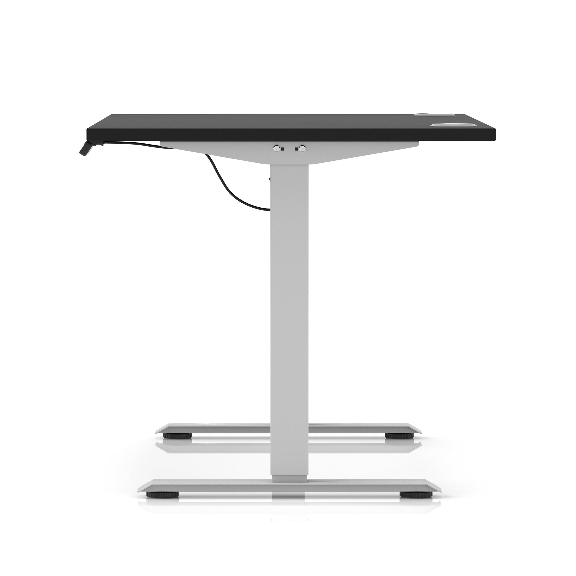 Air Lite Height Adjustable Desk with Cable Ports, 1000–1600mm Widths, Multiple Desktop & Frame Colours, MFC, 5 Year Warranty, Office Computer Workstation