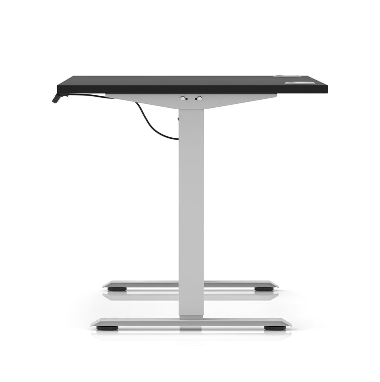 Air Lite Height Adjustable Desk with Cable Ports, 1000–1600mm Widths, Multiple Desktop & Frame Colours, MFC, 5 Year Warranty, Office Computer Workstation