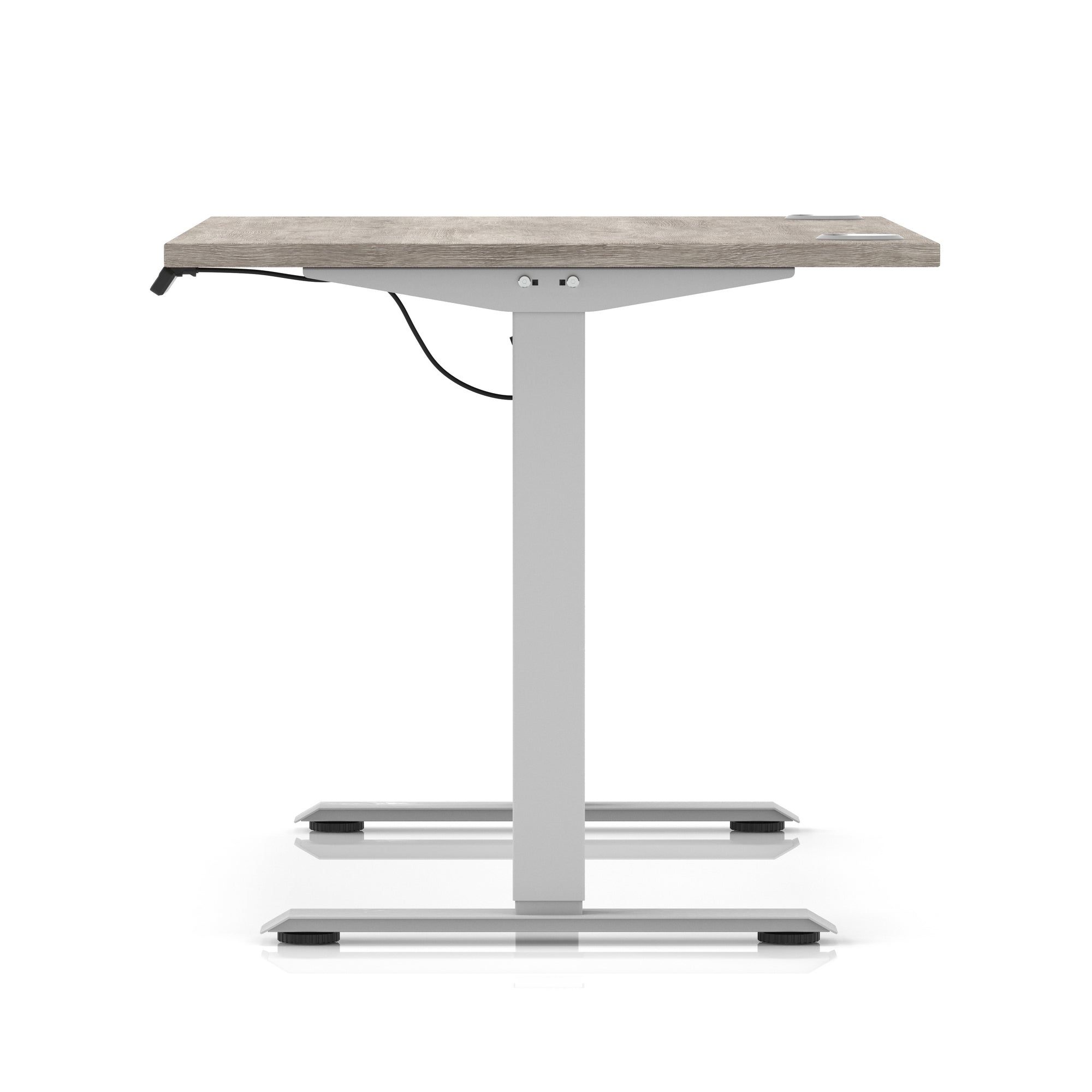 Air Lite Height Adjustable Desk with Cable Ports, 1000–1600mm Widths, Multiple Desktop & Frame Colours, MFC, 5 Year Warranty, Office Computer Workstation