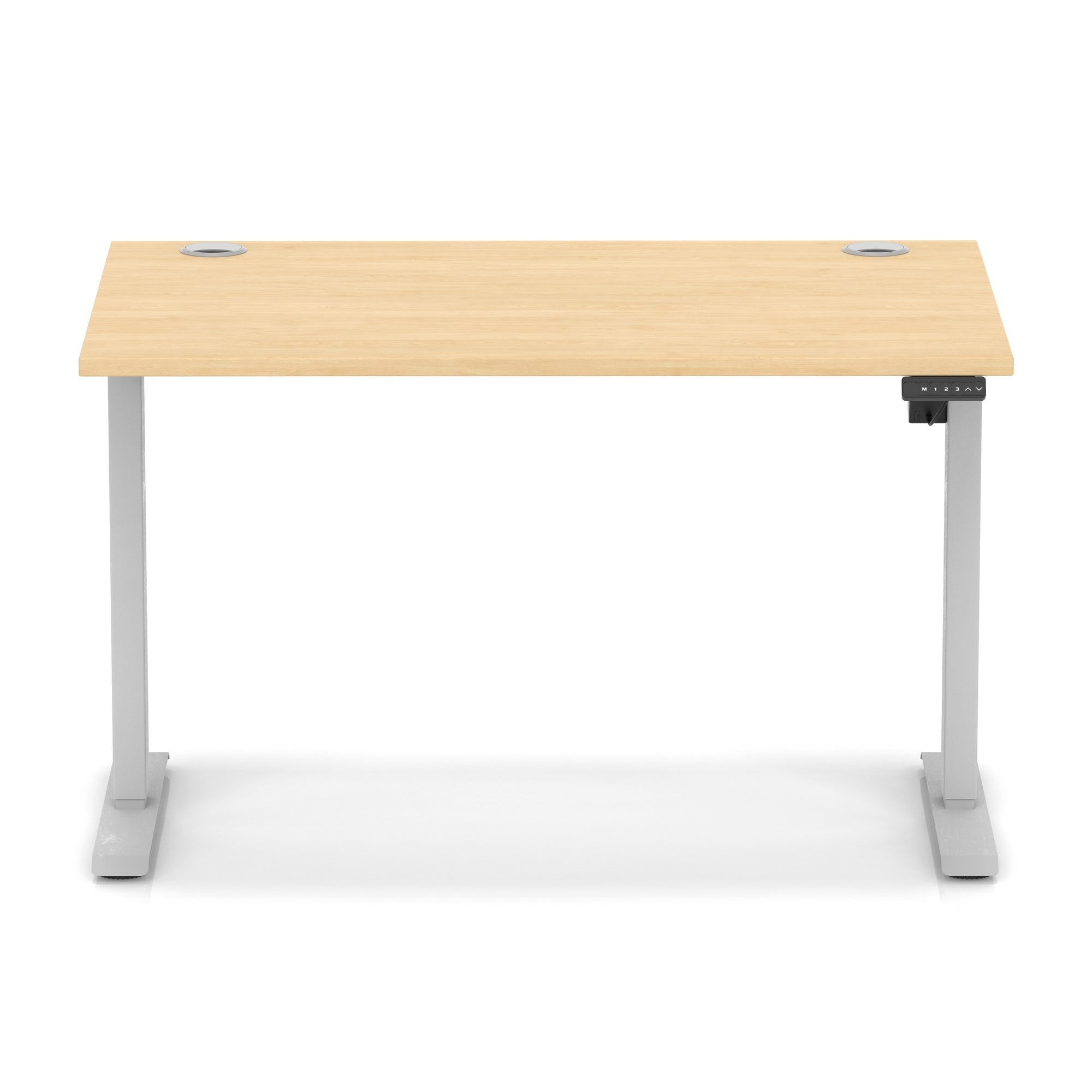 Air Lite Height Adjustable Desk with Cable Ports, 1000–1600mm Widths, Multiple Desktop & Frame Colours, MFC, 5 Year Warranty, Office Computer Workstation