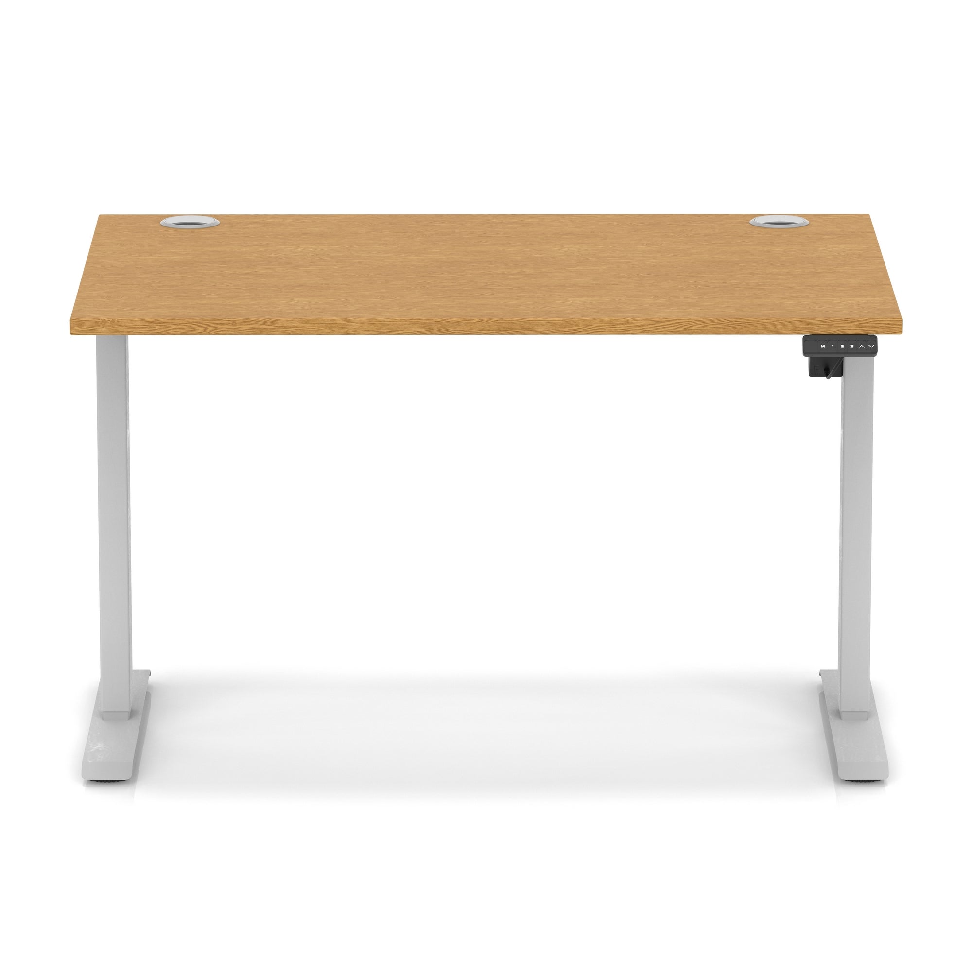 Air Lite Height Adjustable Desk with Cable Ports, 1000–1600mm Widths, Multiple Desktop & Frame Colours, MFC, 5 Year Warranty, Office Computer Workstation